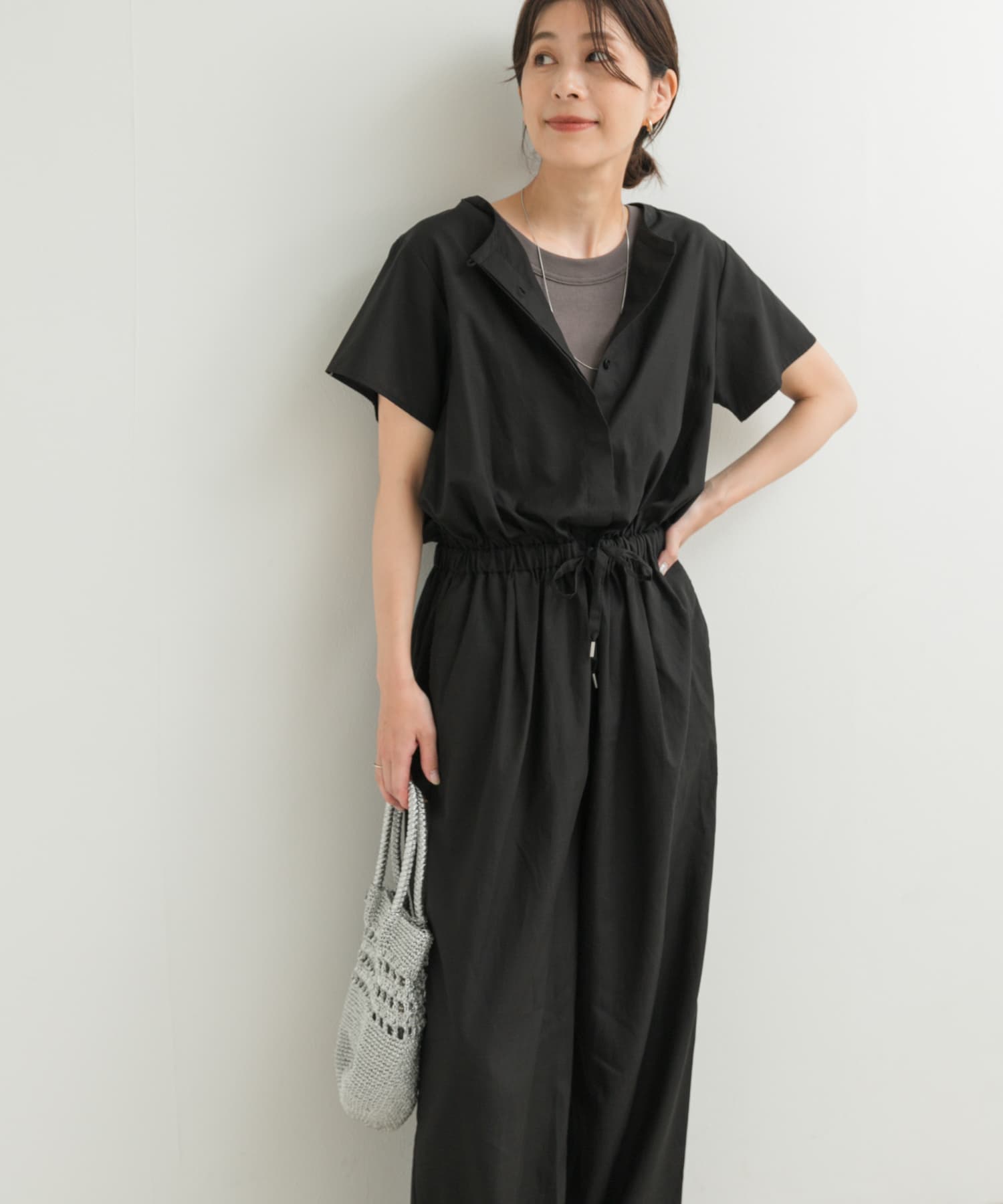 リネンMIXコンビネゾン