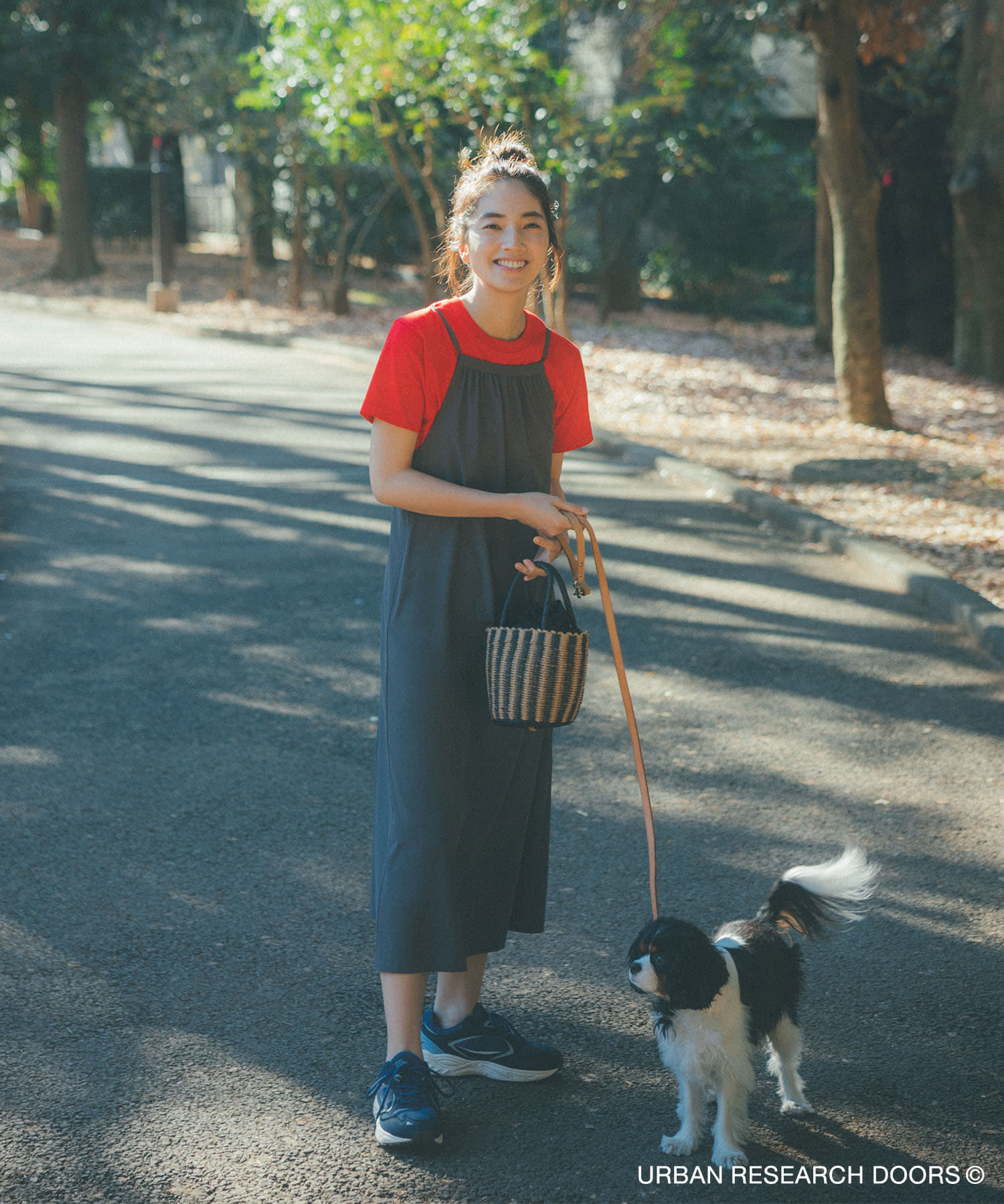 『仁村紗和さん着用』『UR TECH』サマシェアバックドロストキャミワンピース