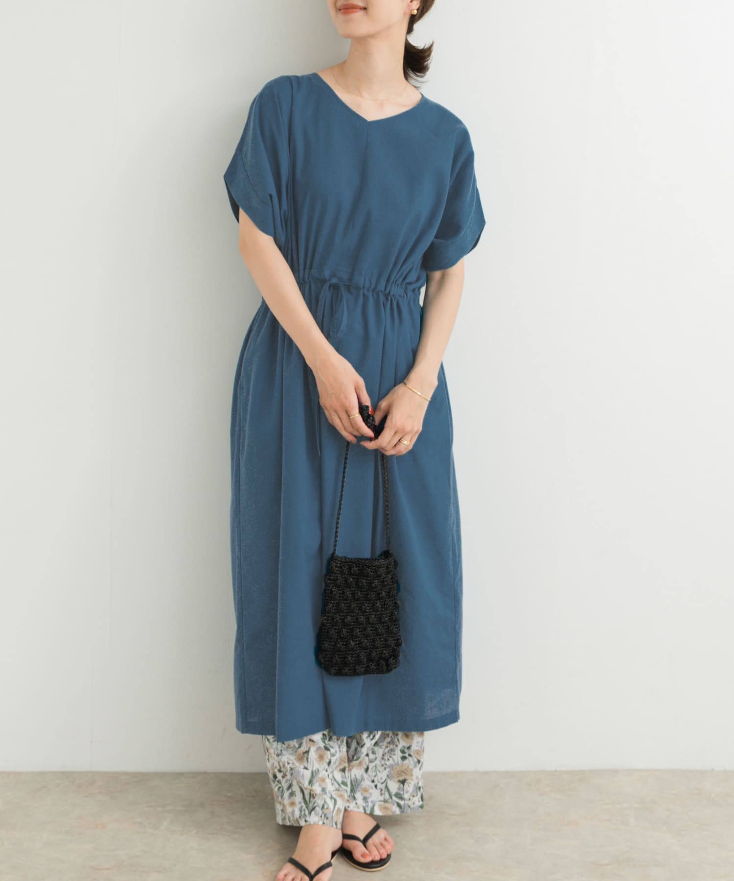 『WEB/一部店舗限定サイズ』『UR TECH 高機能リネン』ウエストギャザーワンピース