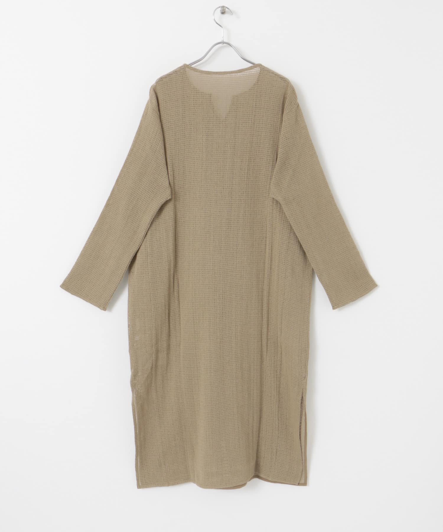 メッシュワンピース BEG M