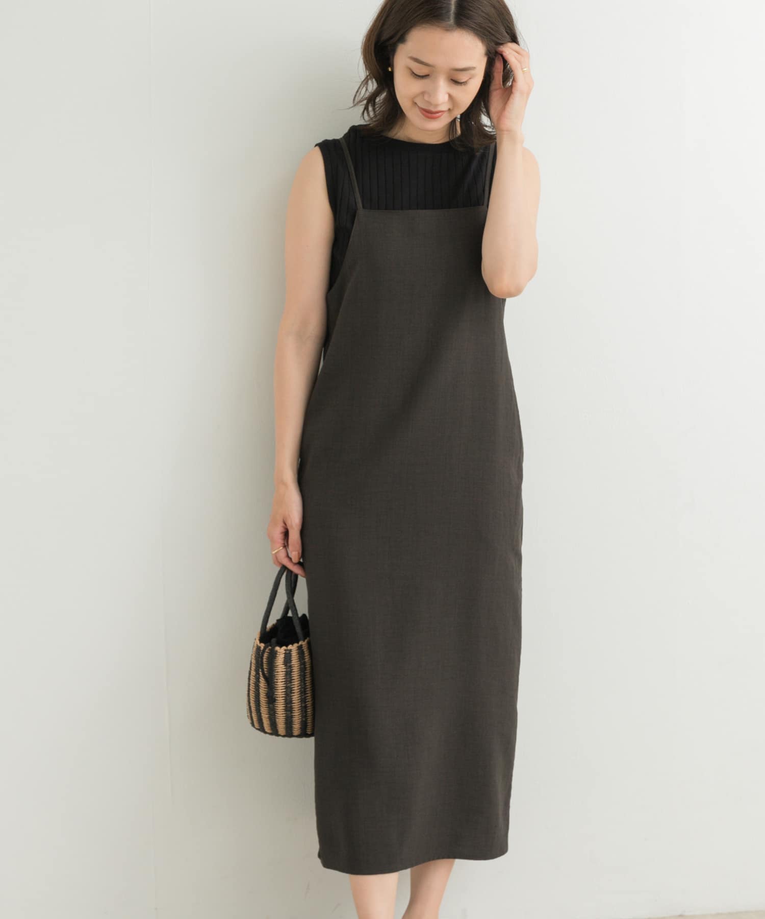 ストレートキャミワンピース