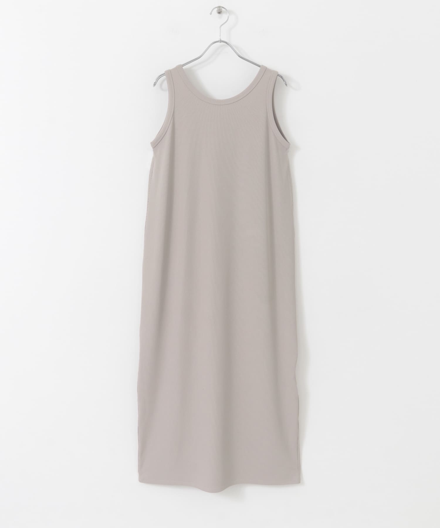 URBAN RESEARCH DOORS ワンピース　M URBAN RESEARCH DOORS ワンピース 畦ミディ丈ニットワンピース