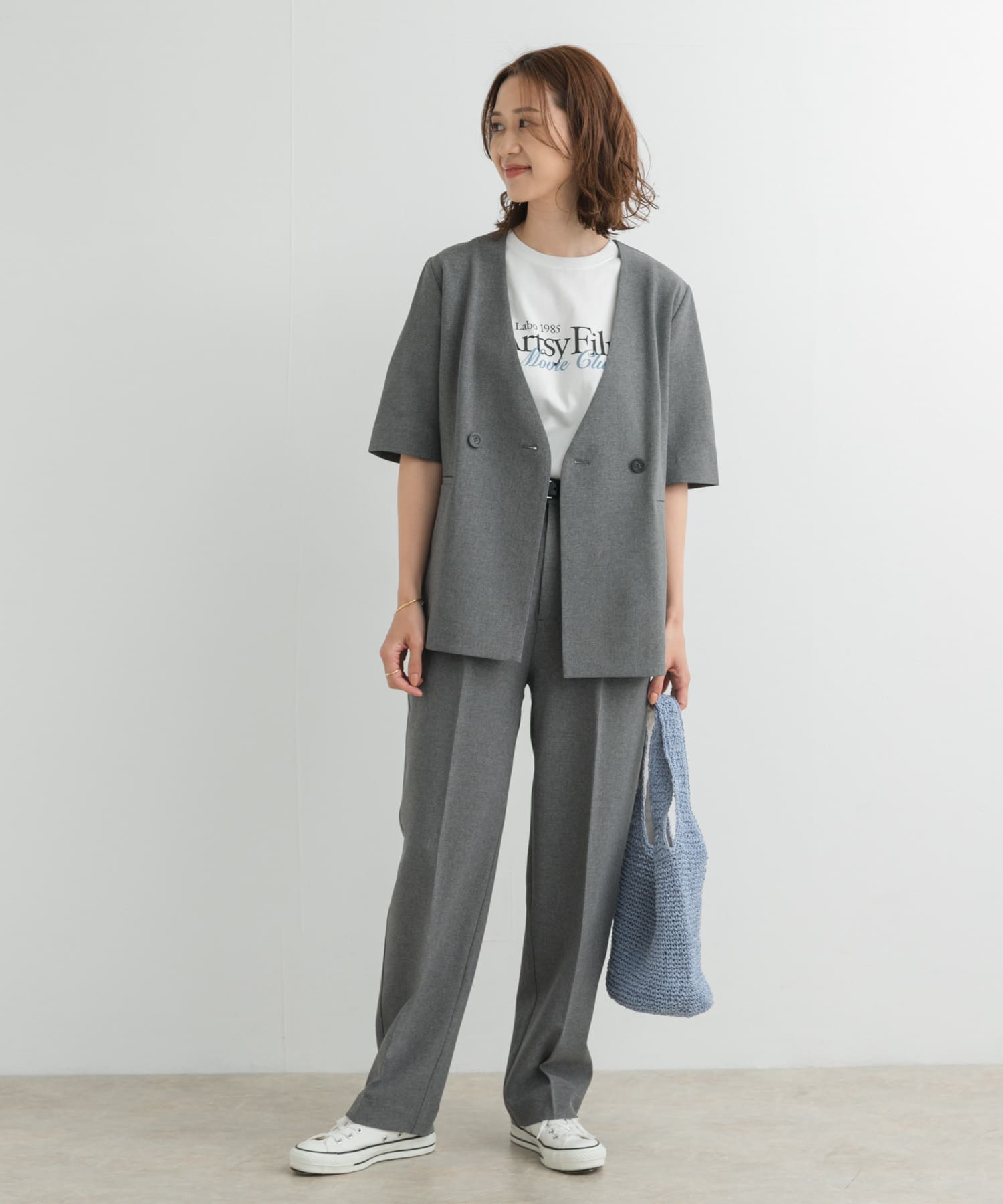 『UR TECH DRYLUXE』ハーフスリーブジャケット CHARCOAL M