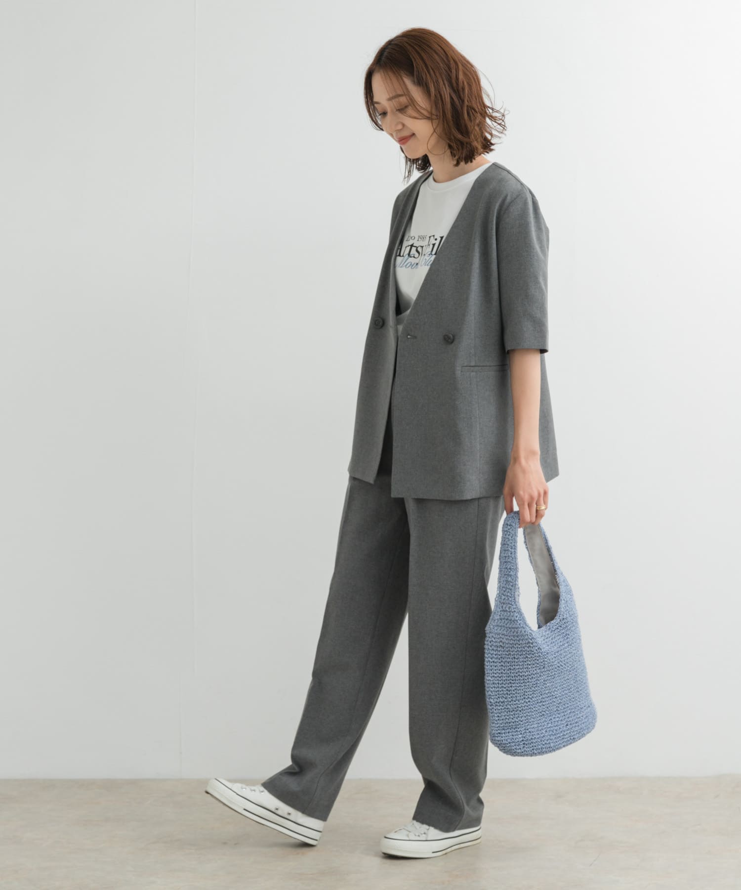 『UR TECH DRYLUXE』ハーフスリーブジャケット CHARCOAL M