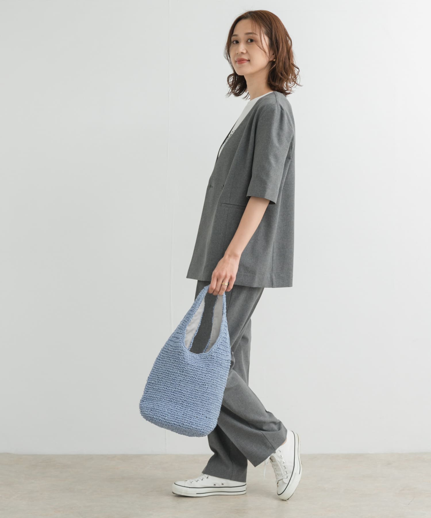 『UR TECH DRYLUXE』ハーフスリーブジャケット CHARCOAL M