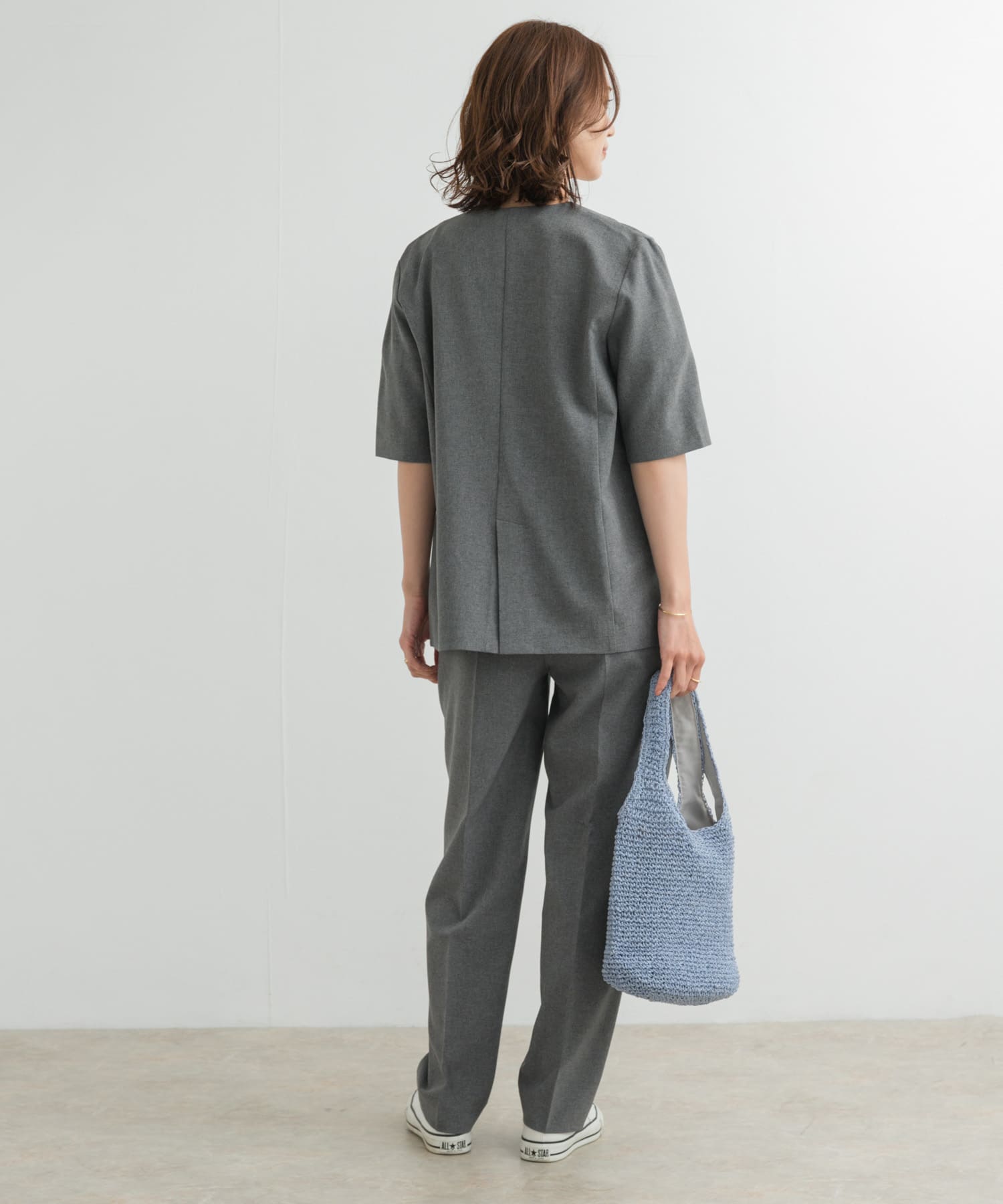 『UR TECH DRYLUXE』ハーフスリーブジャケット CHARCOAL M