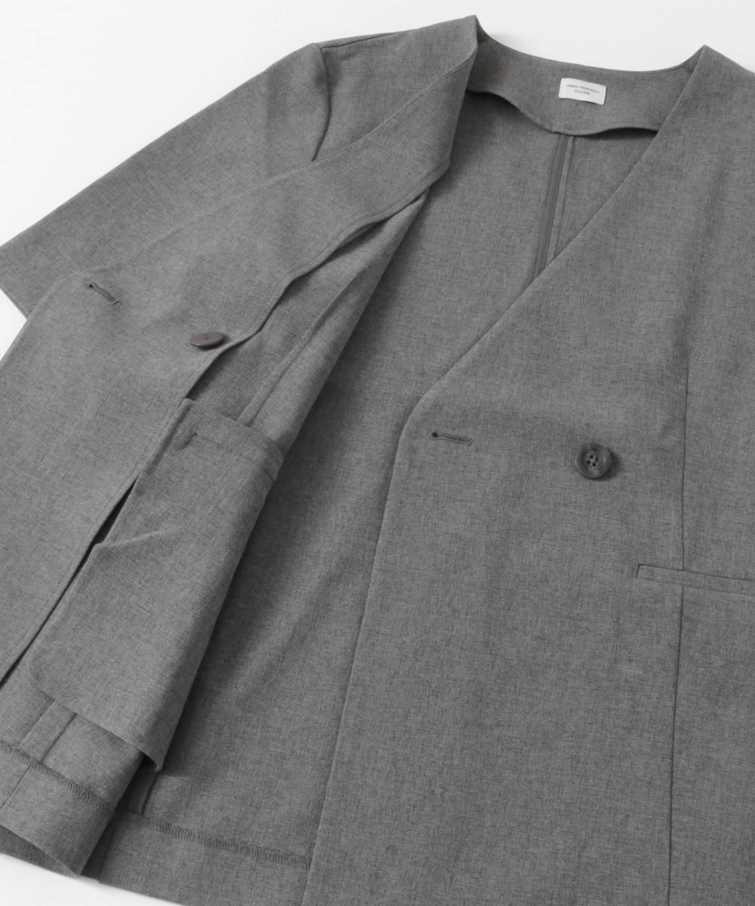 UR TECH DRYLUXE』ハーフスリーブジャケット(M CHARCOAL