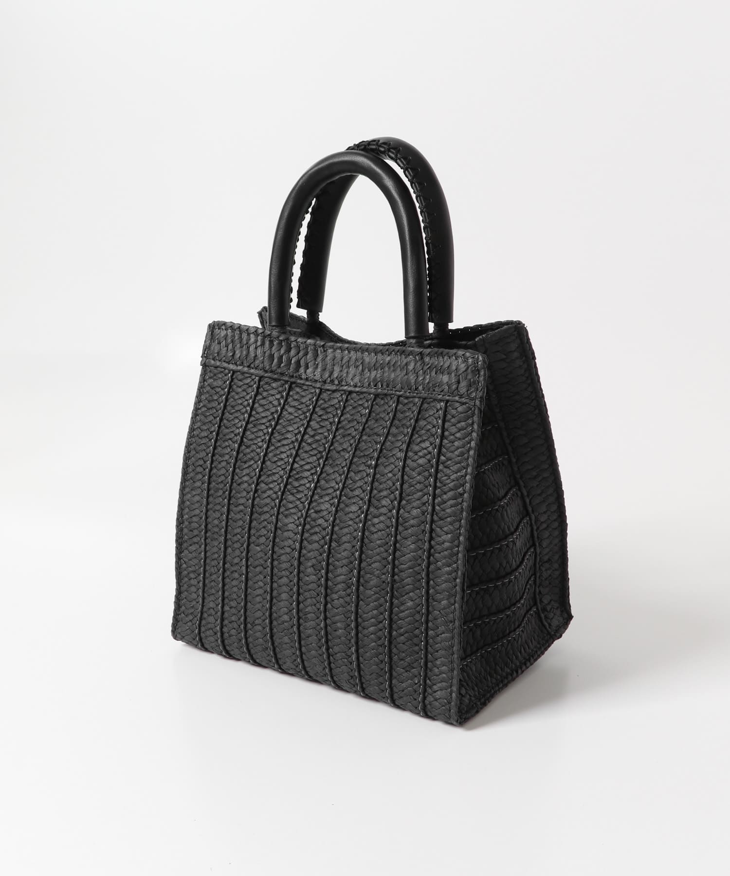 ソフトハンドルカゴバッグ BLACK one