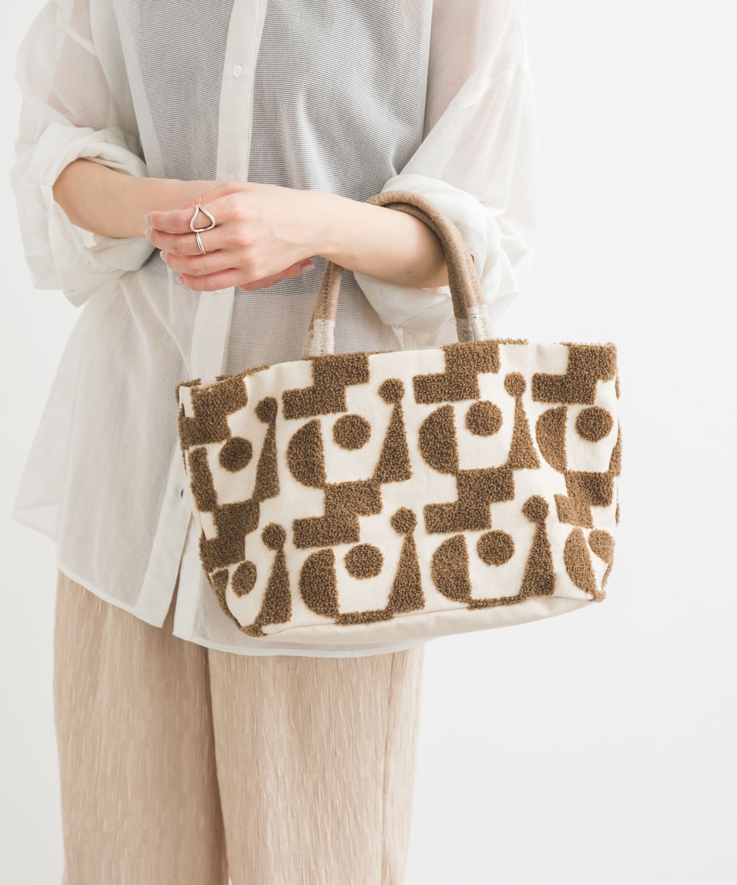 『別注』Beej×DOORS　モール刺繍トート BEIGE one
