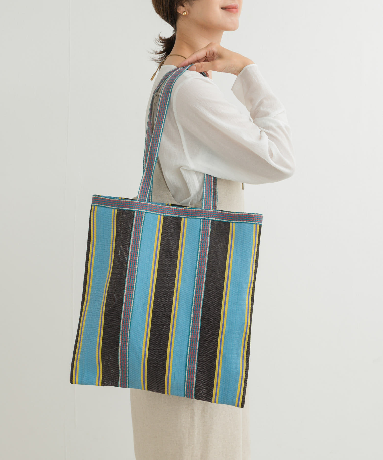マーケットトートバッグ BLUE one