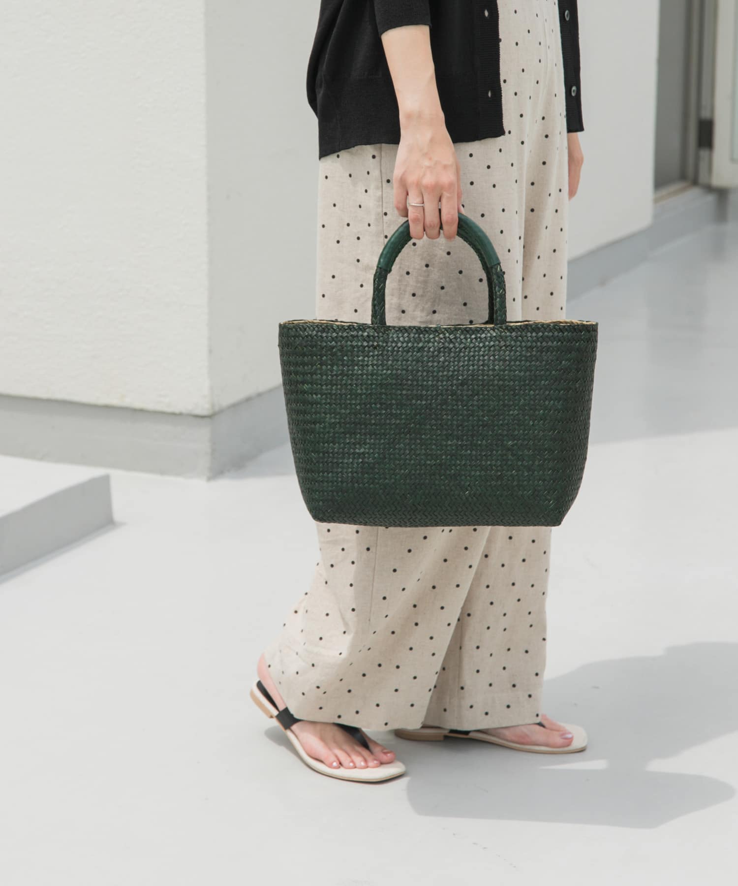 カラーシーグラストートバッグ