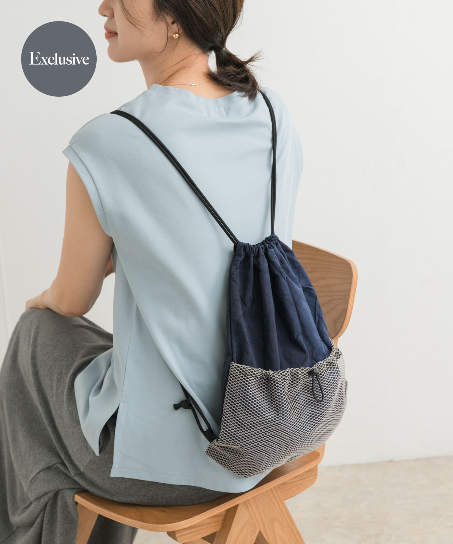 『別注』rerer×DOORS　airbagナップサック NAVY one