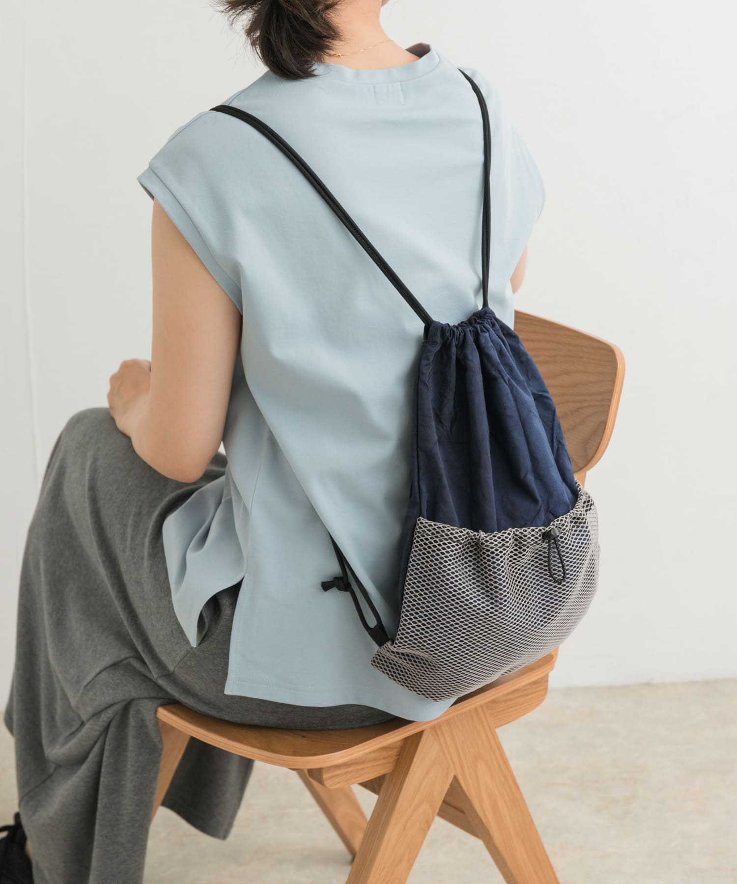 『別注』rerer×DOORS　airbagナップサック NAVY one