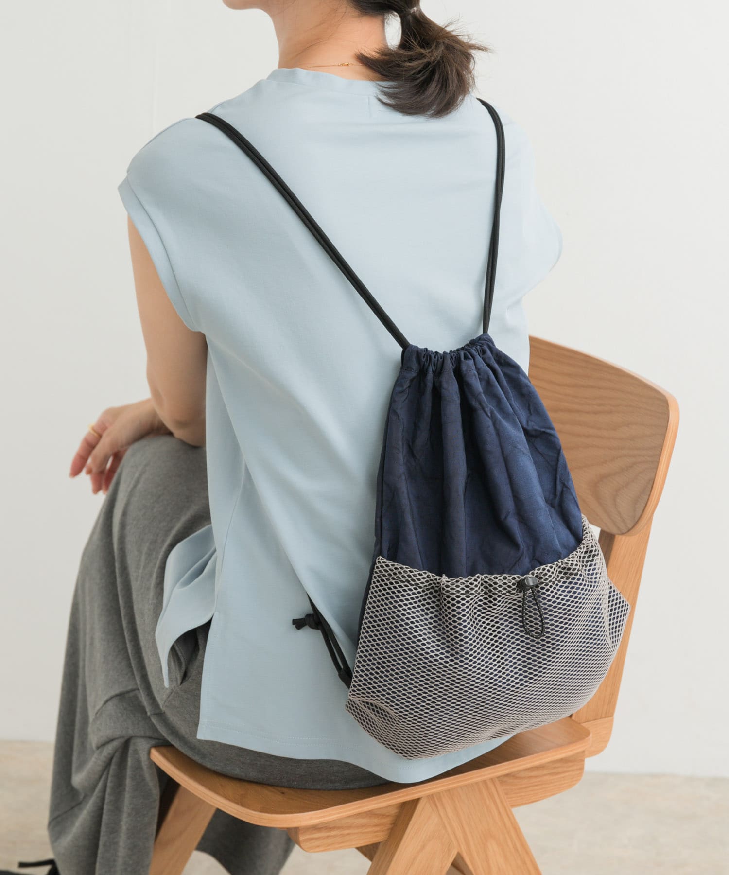 『別注』rerer×DOORS　airbagナップサック NAVY one