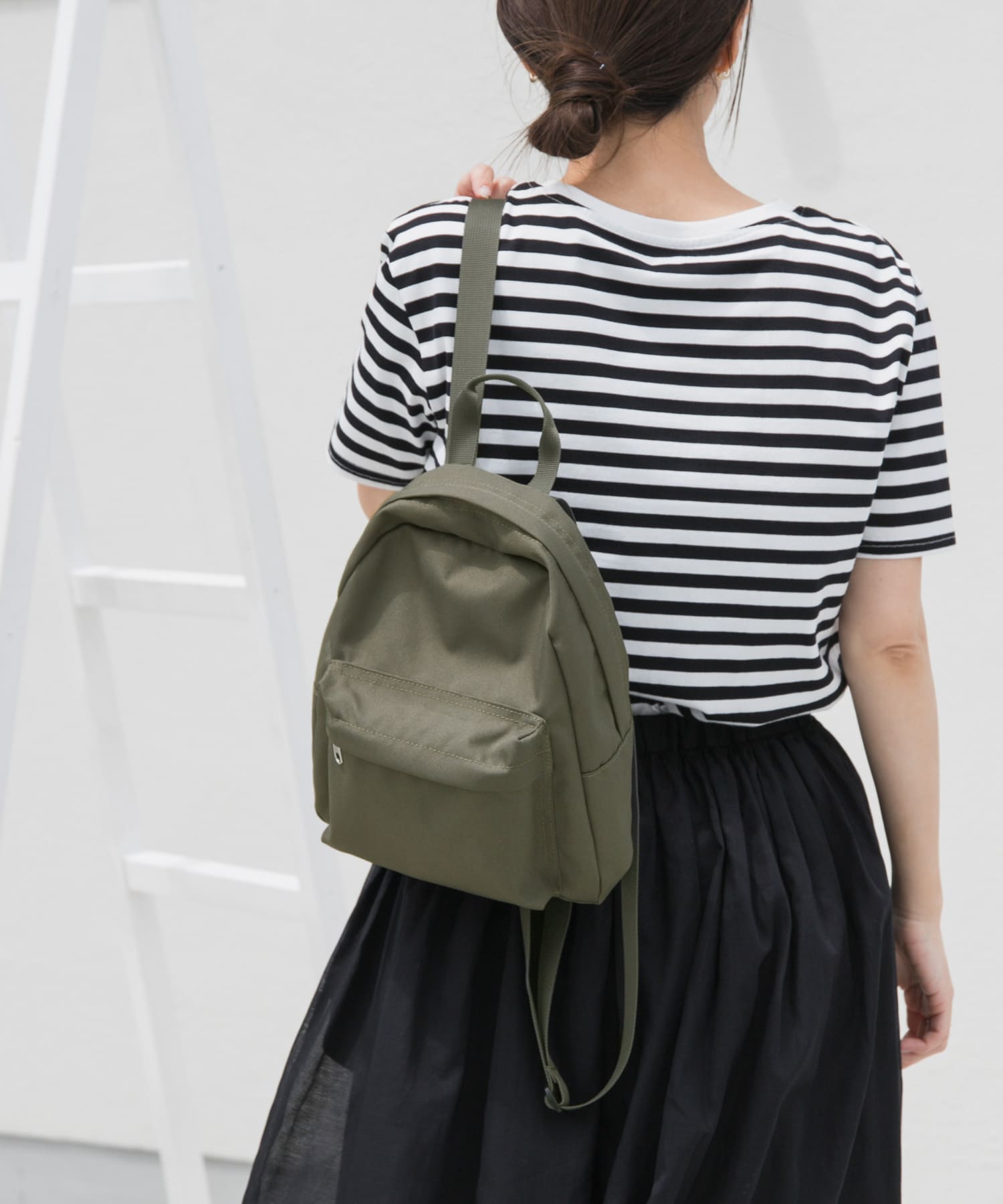 撥水ミニリュック KHAKI one