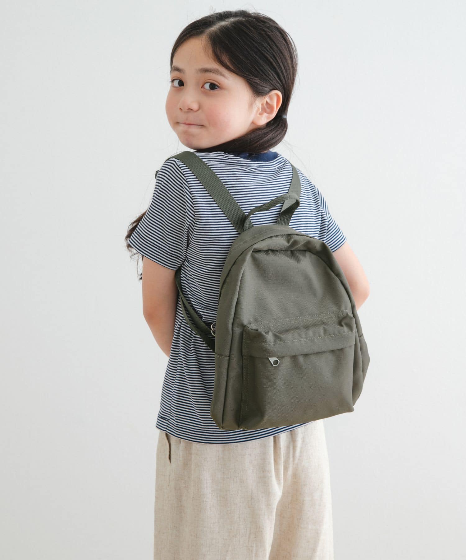 撥水ミニリュック KHAKI one