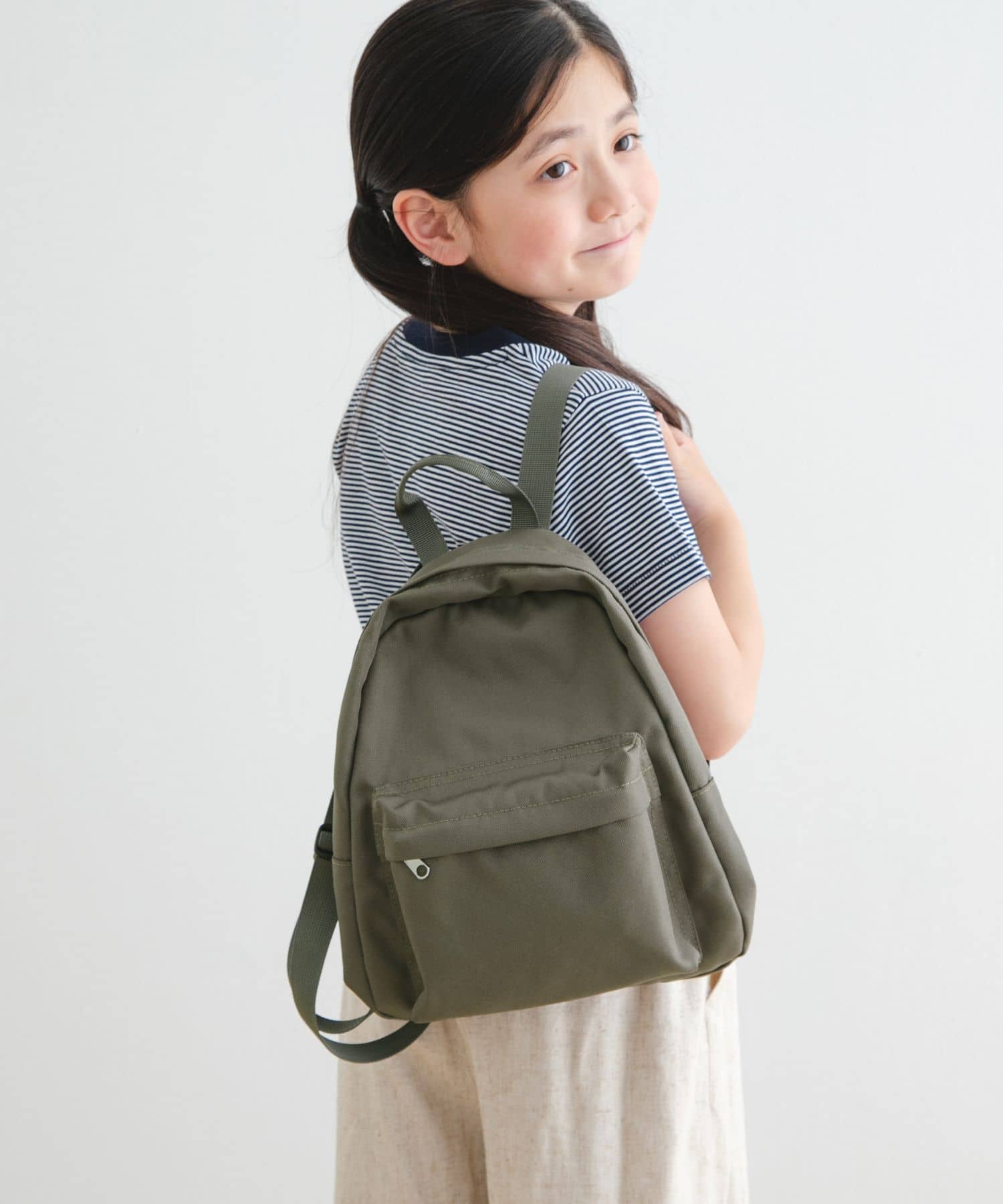 撥水ミニリュック KHAKI one