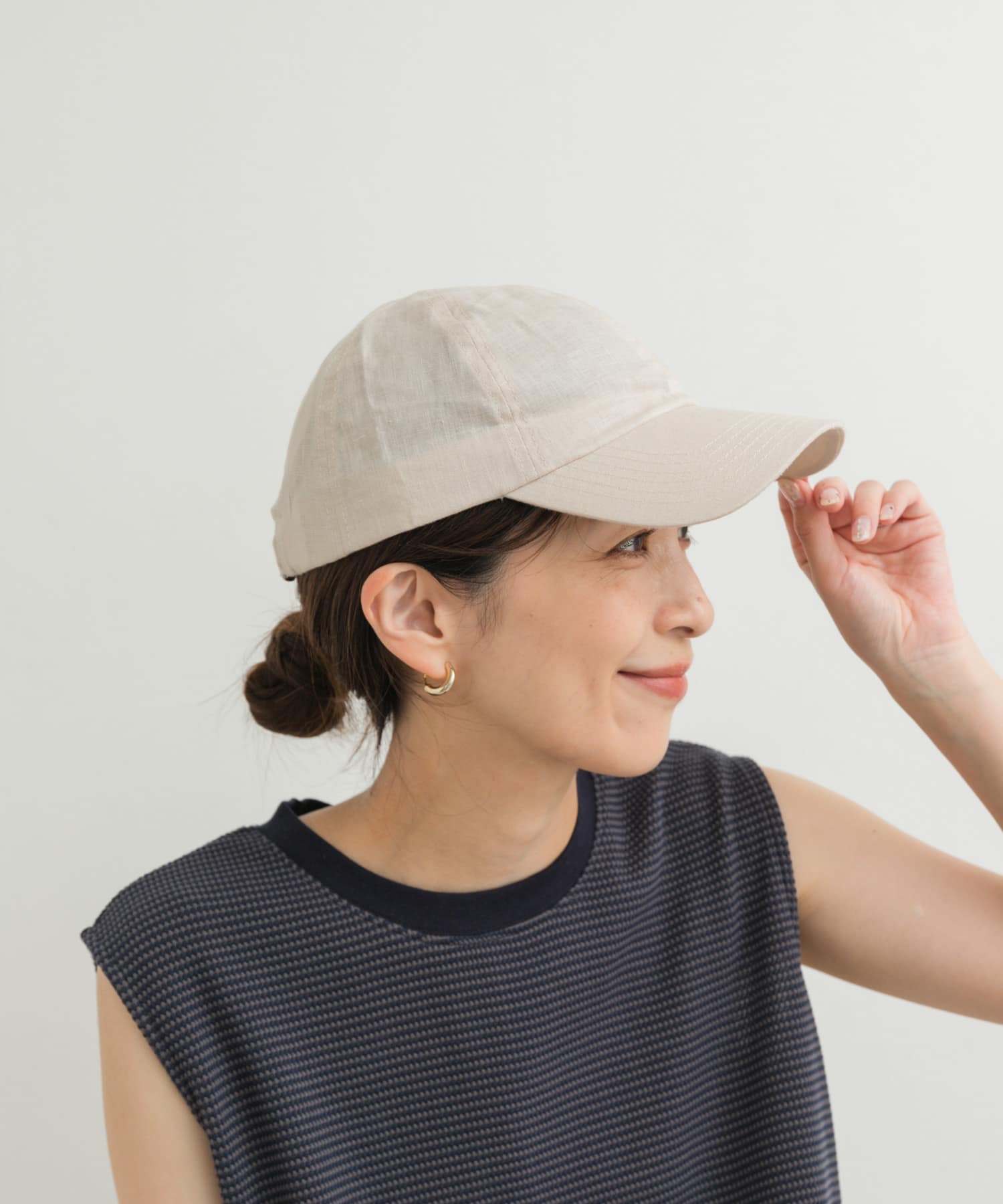 リネンキャップ NATURAL one