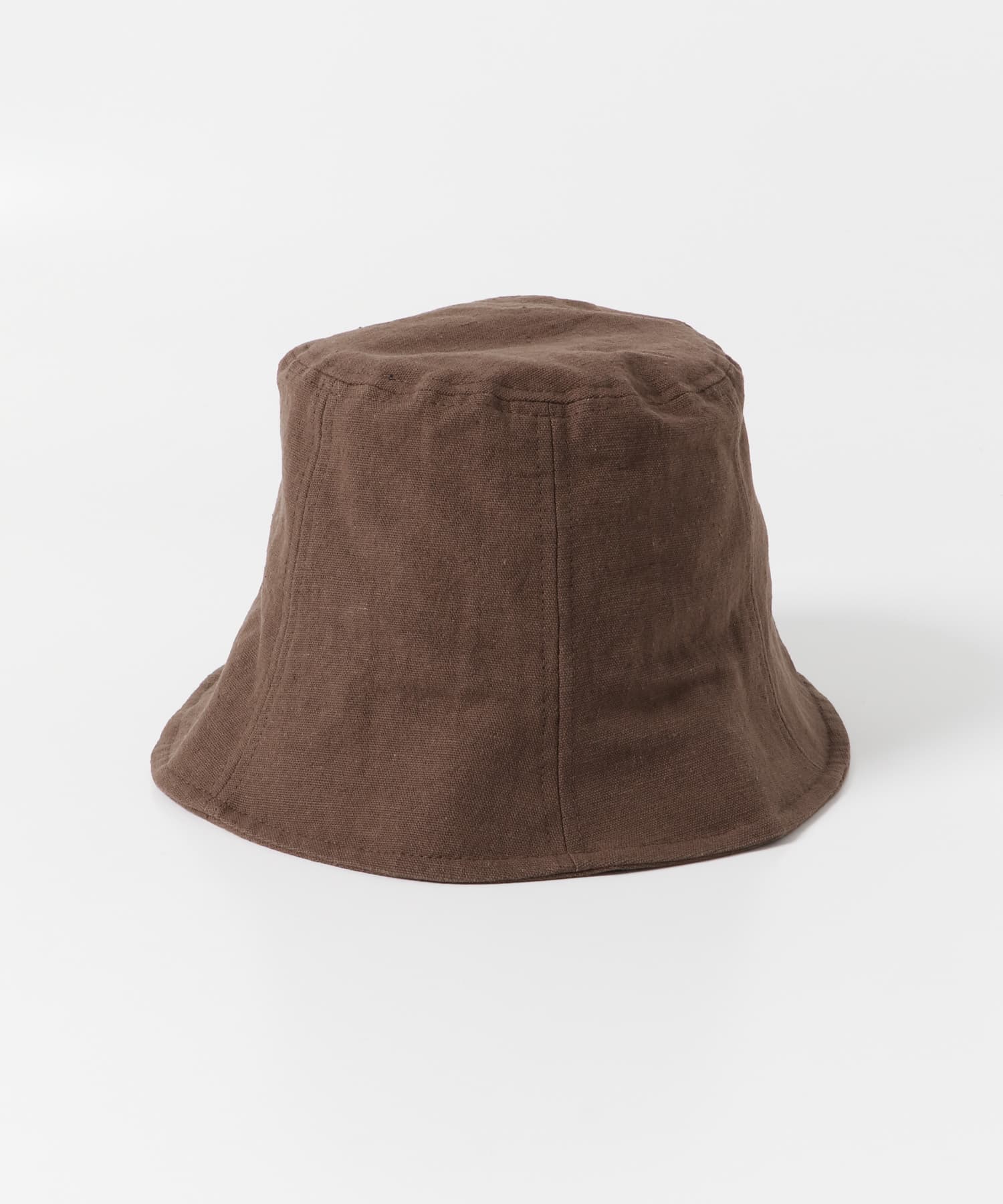 コットンリネンパネルハット BROWN one