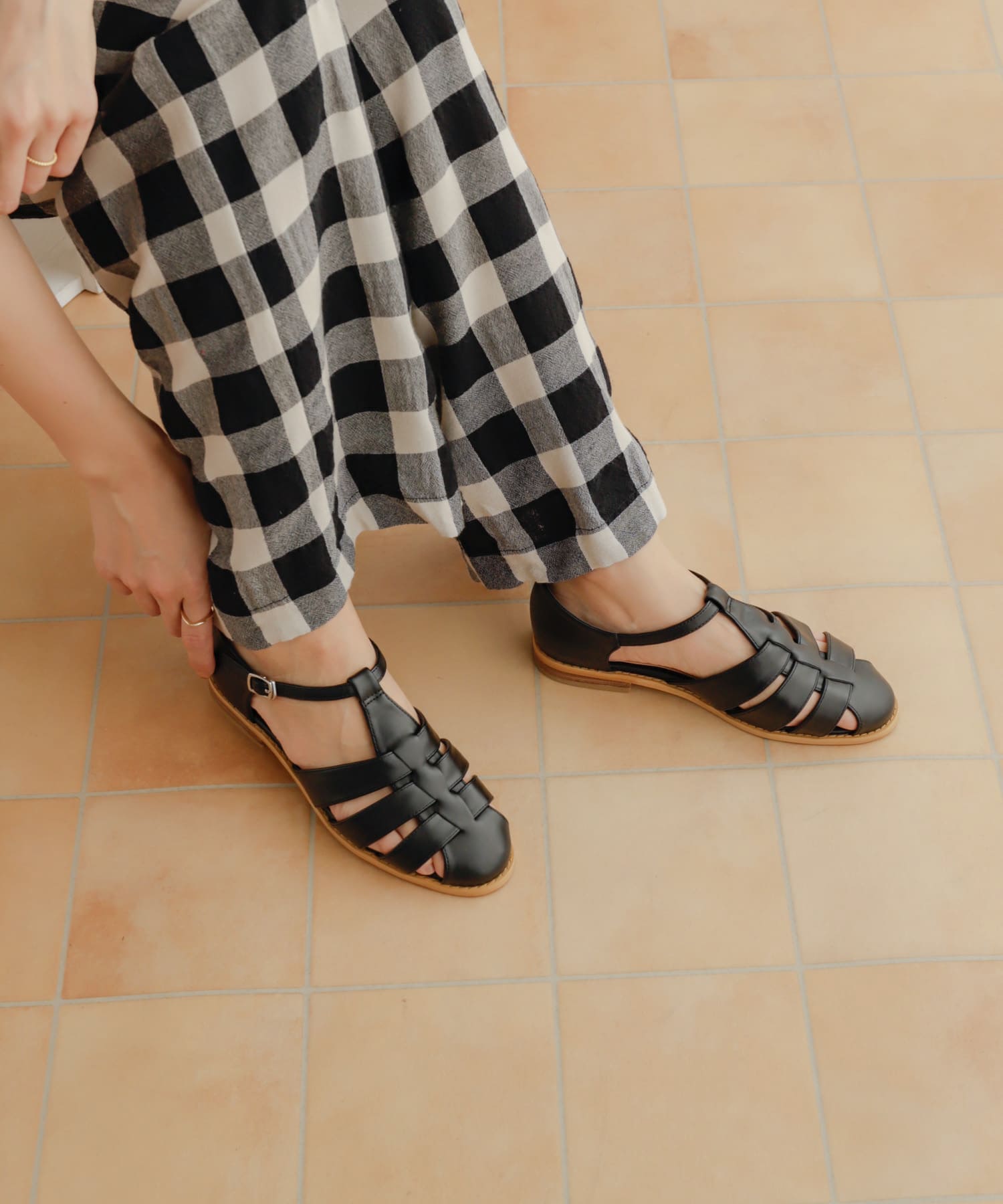 グルカサンダル BLACK 36