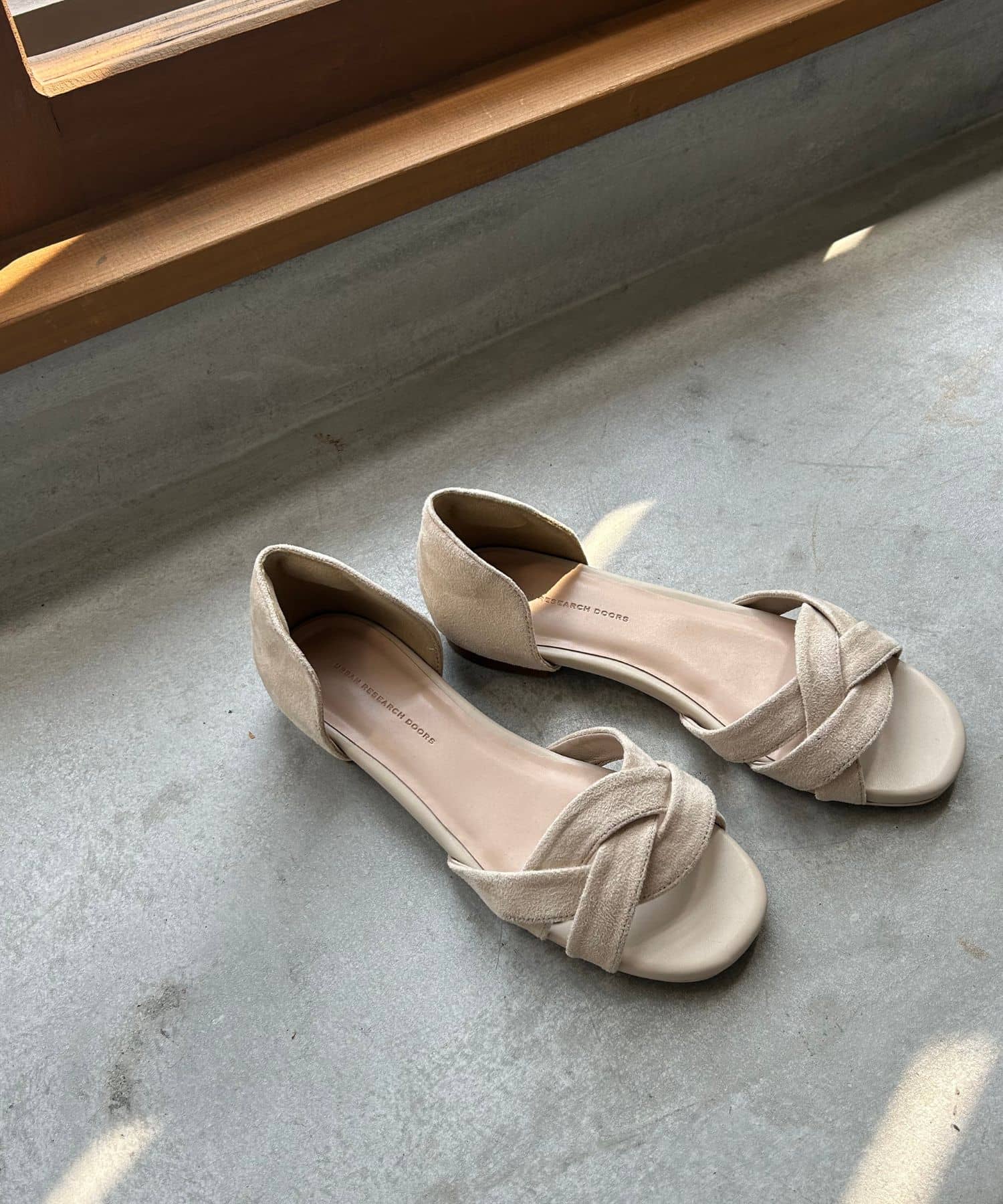 『一部WEB限定カラー』セパレートフラットサンダル L.BEIGE 36