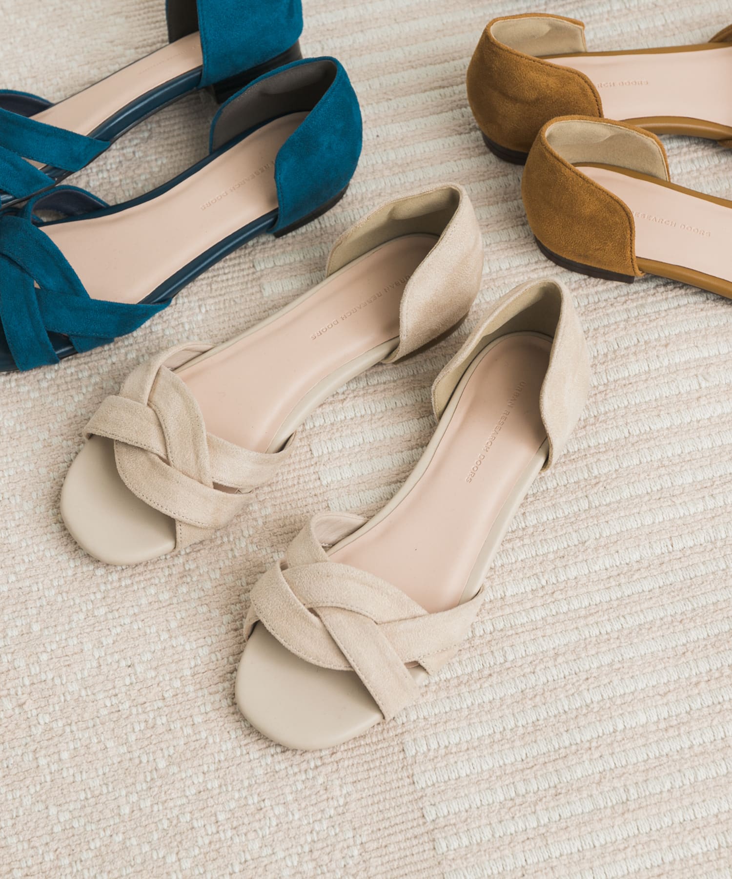 『一部WEB限定カラー』セパレートフラットサンダル L.BEIGE 36
