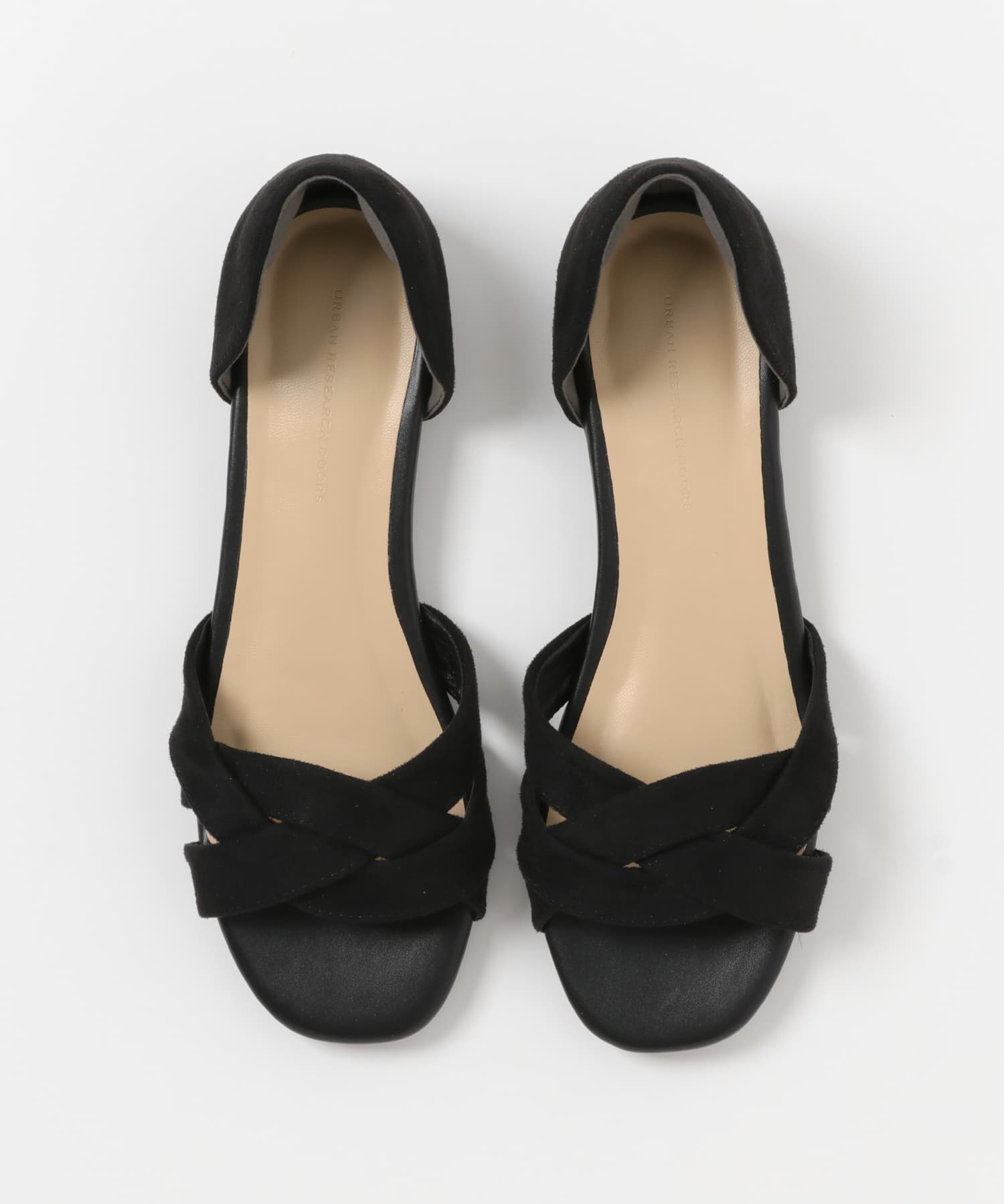 URBAN RESEARCH ビーズサンダル（黒) URBAN RESEARCH DOORS サンダル ビーズサンダル レディース