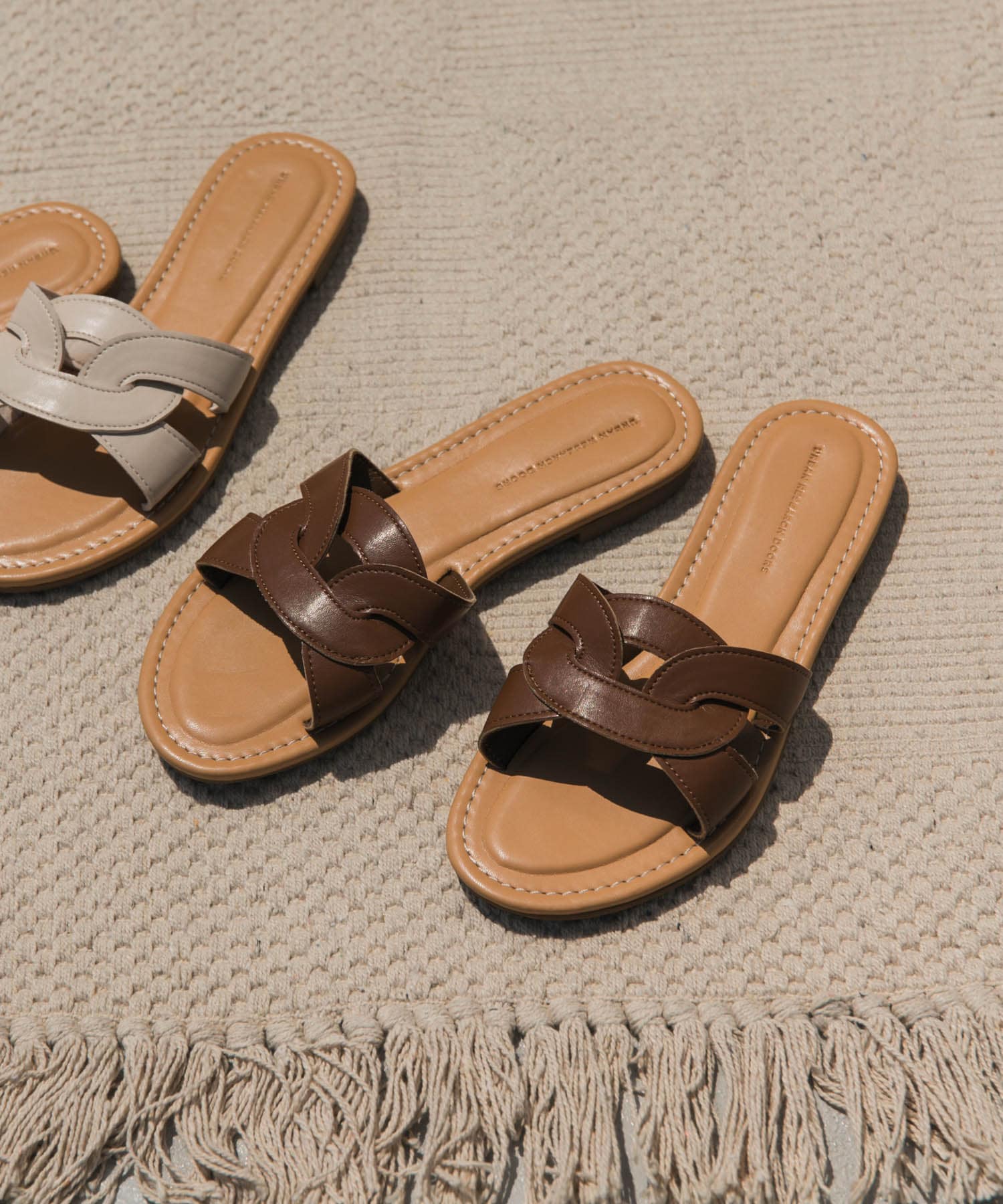 カッティングサンダル BROWN 36