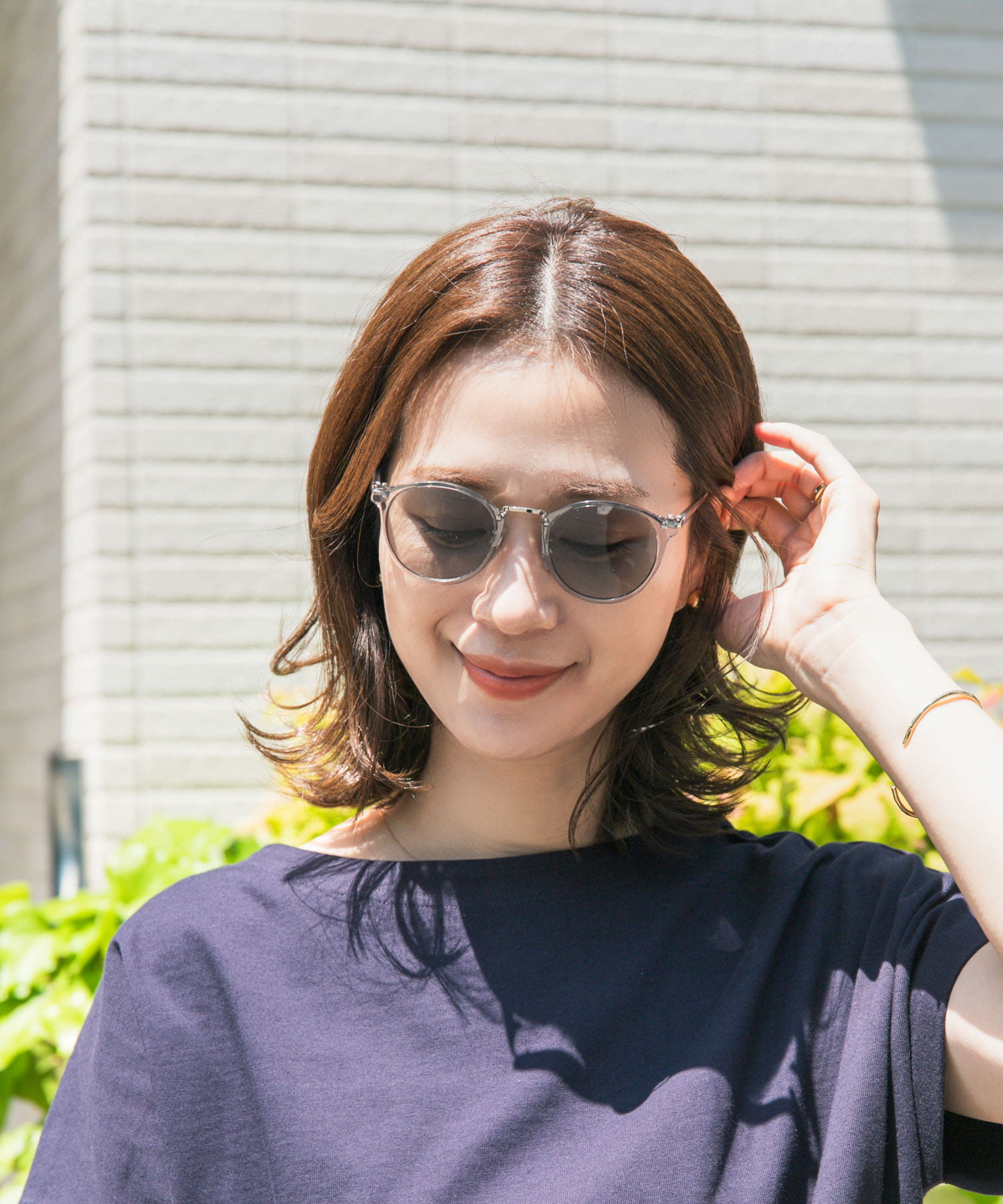 ボストンサングラス L.GRAY one