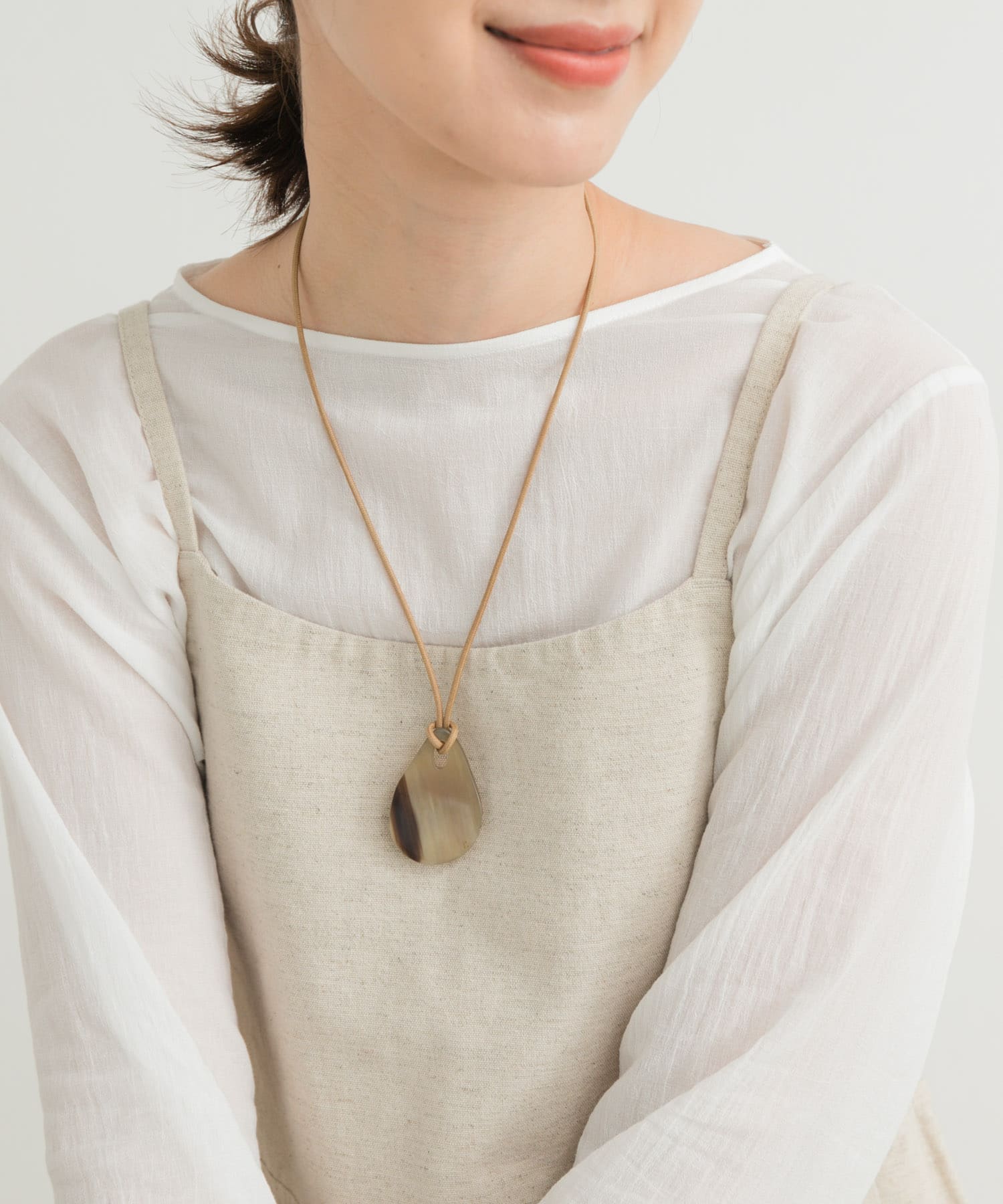 バッファローホーンネックレス NATURAL one