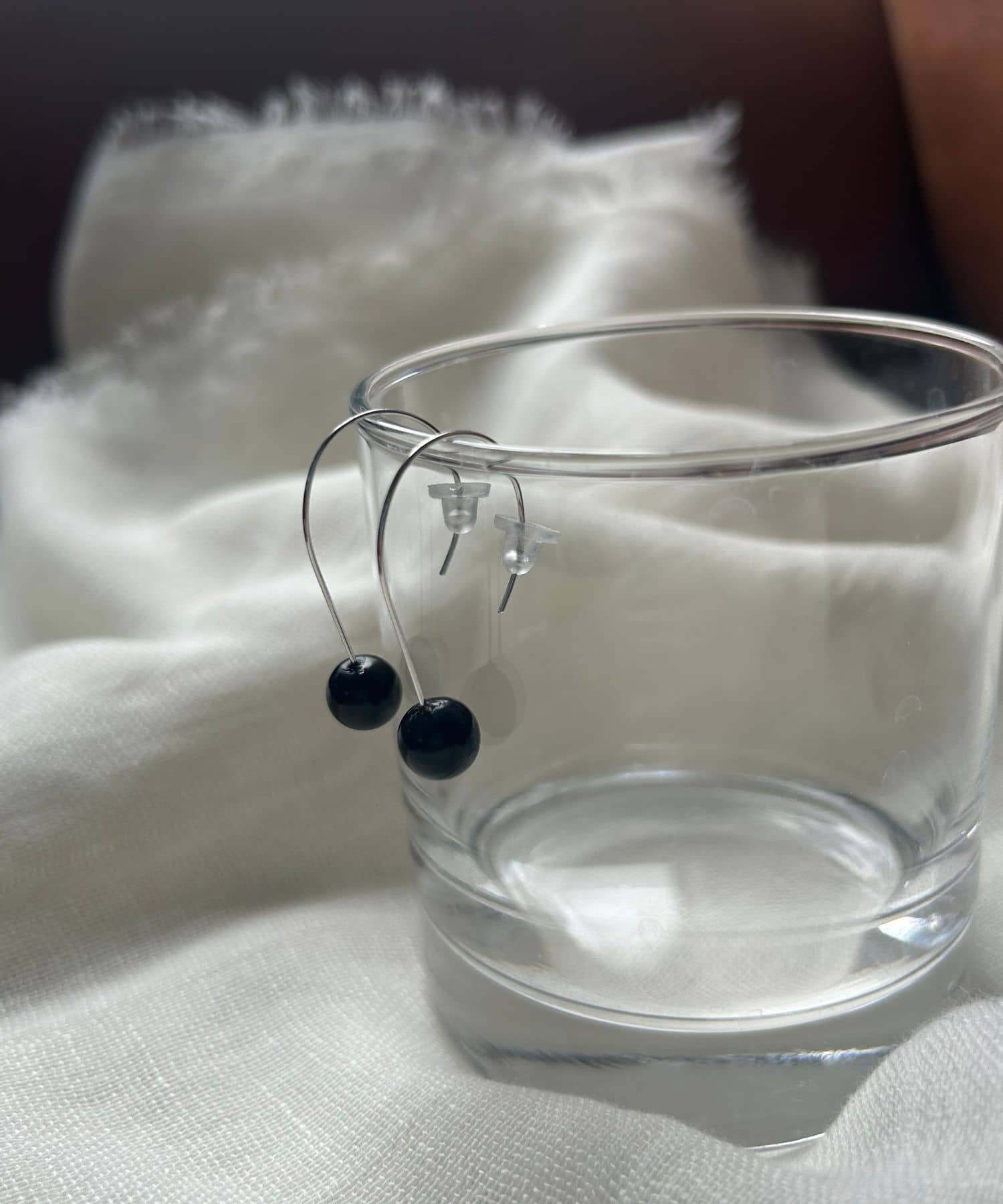 バッファローホーンピアス BLACK One