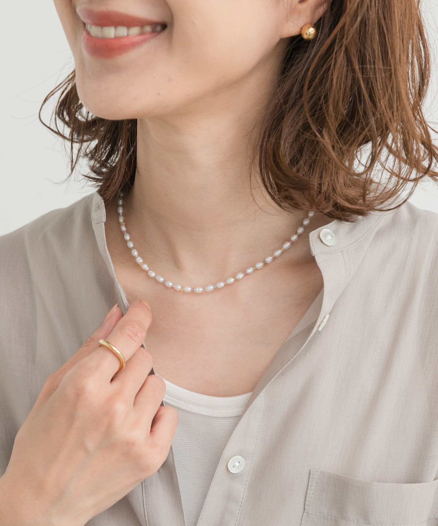 淡水パールネックレス