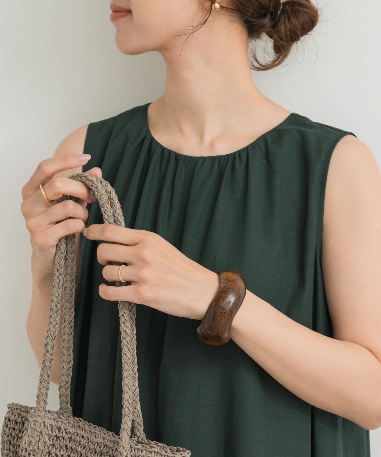 ウッドバングル BROWN A one