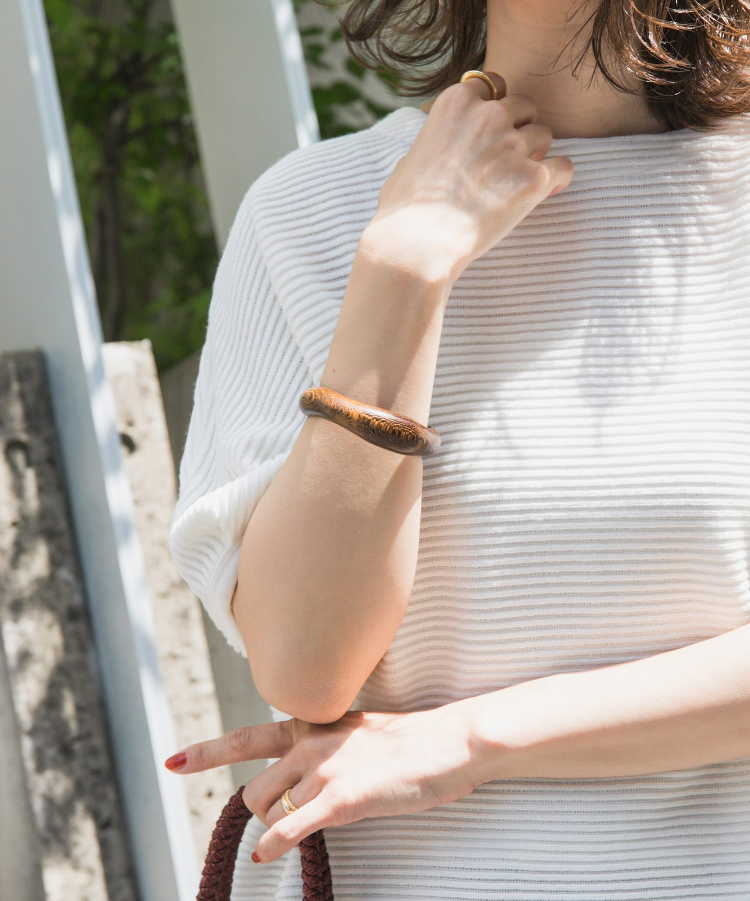 ウッドバングル BROWN B one