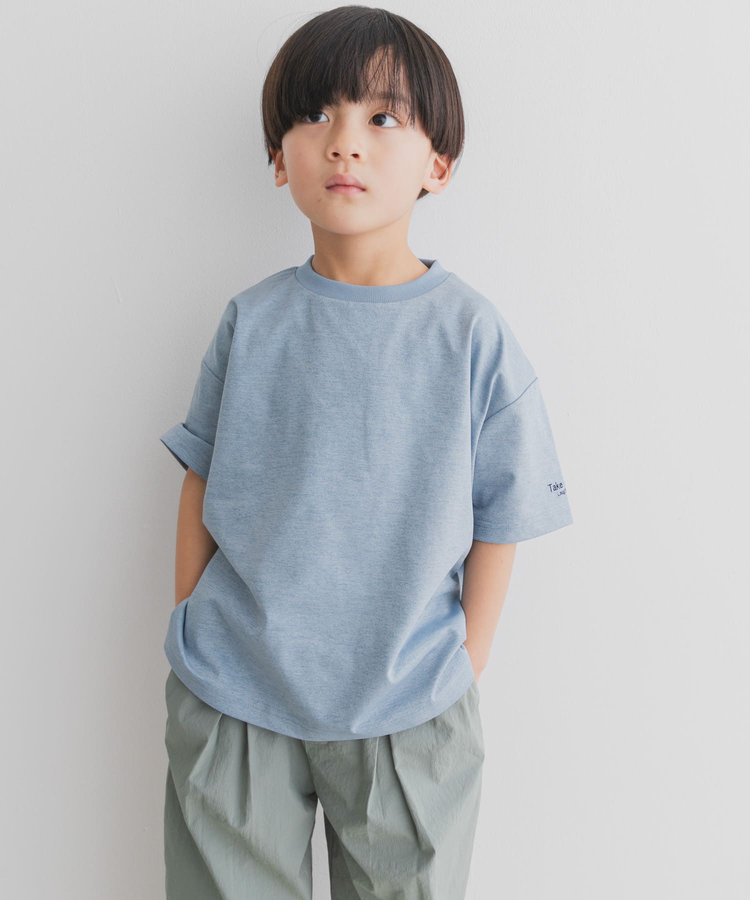 『吸水速乾/接触冷感/イージーケア』『親子リンク』クイックドライショートスリーブTシャツ(KIDS)