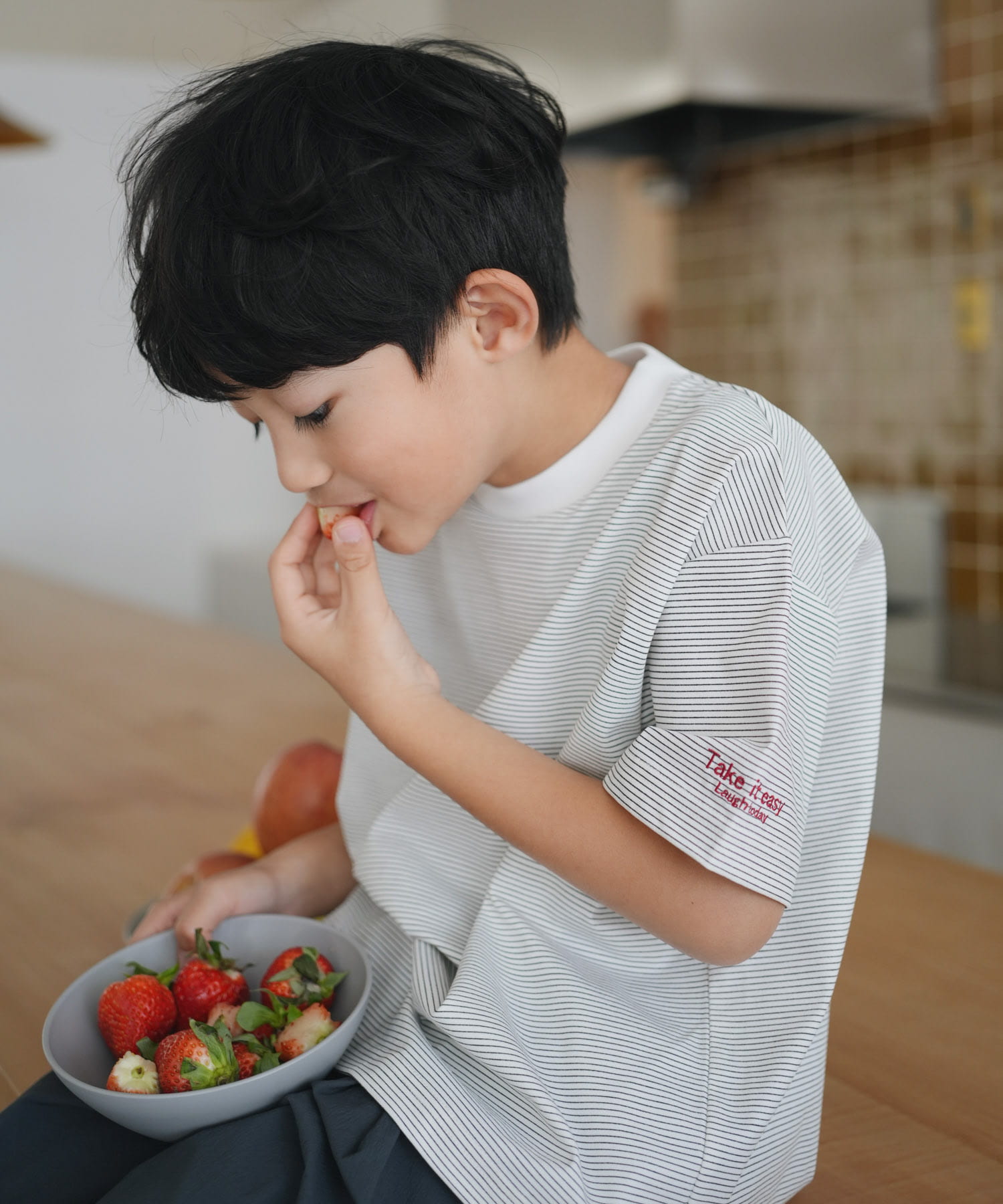 『吸水速乾/接触冷感/イージーケア』『親子リンク』クイックドライショートスリーブTシャツ(KIDS)