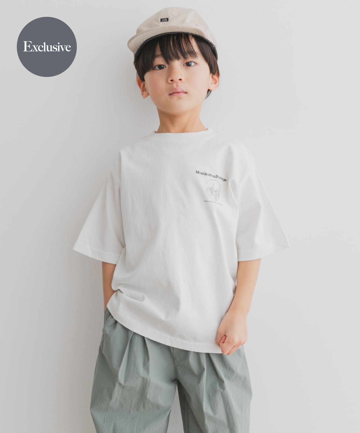 『親子リンク/別注』MANHATTAN PORTAGE×DOORS　1ポイントプリントT(KIDS)