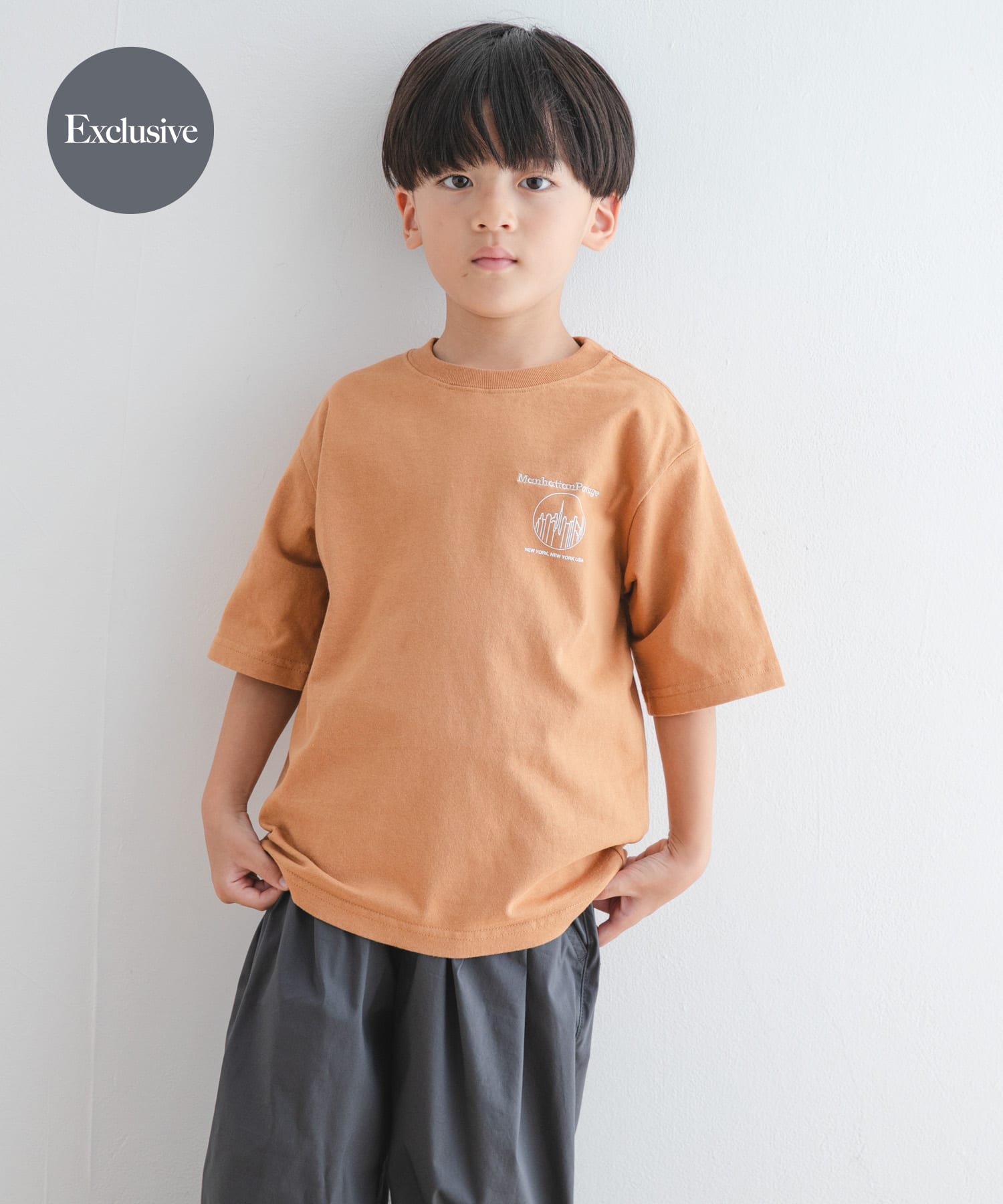 『親子リンク/別注』MANHATTAN PORTAGE×DOORS　1ポイントプリントT(KIDS)