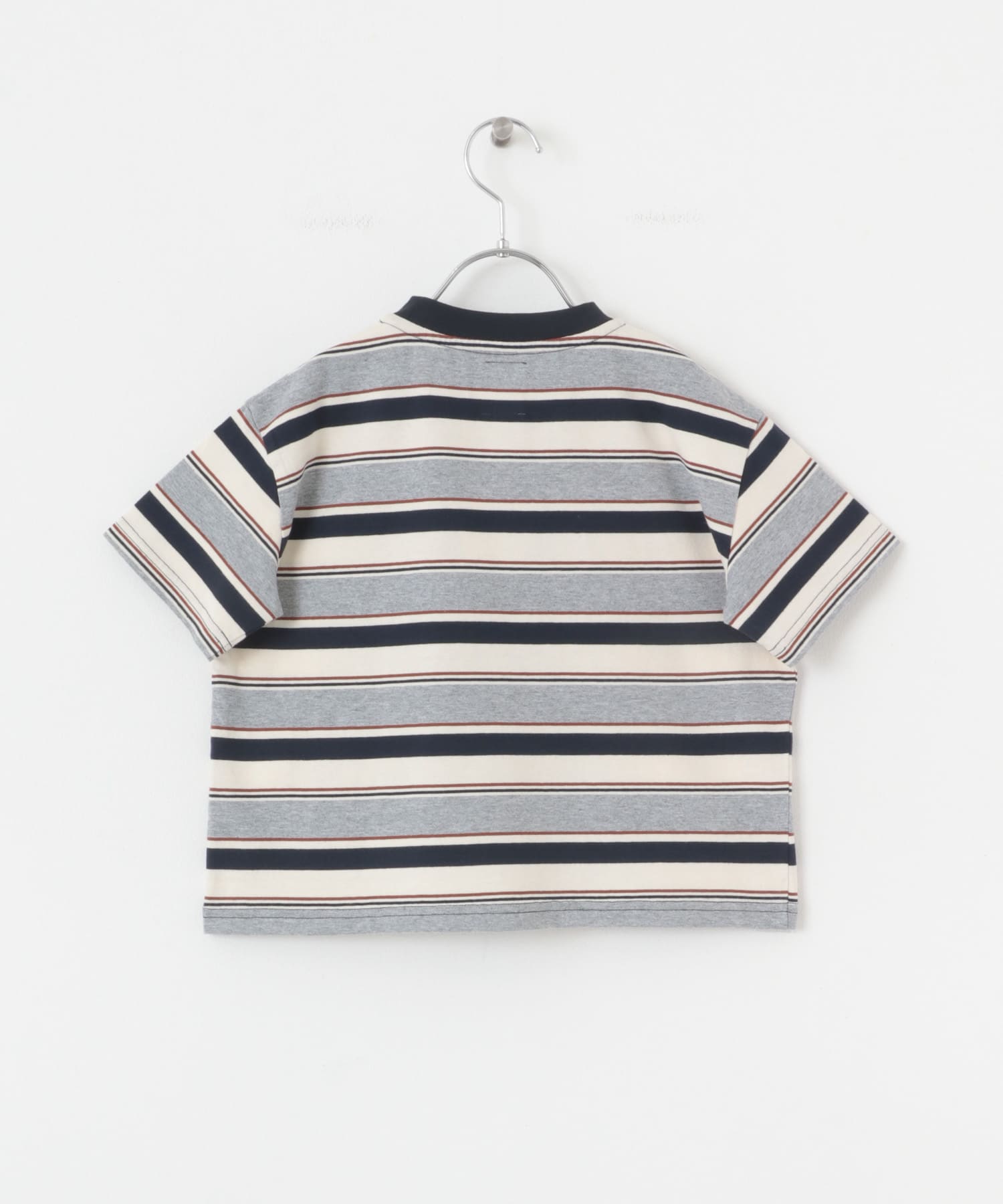 『WEB/一部店舗限定サイズ』マルチボーダールーズTシャツ(KIDS) IVOxNVY 105
