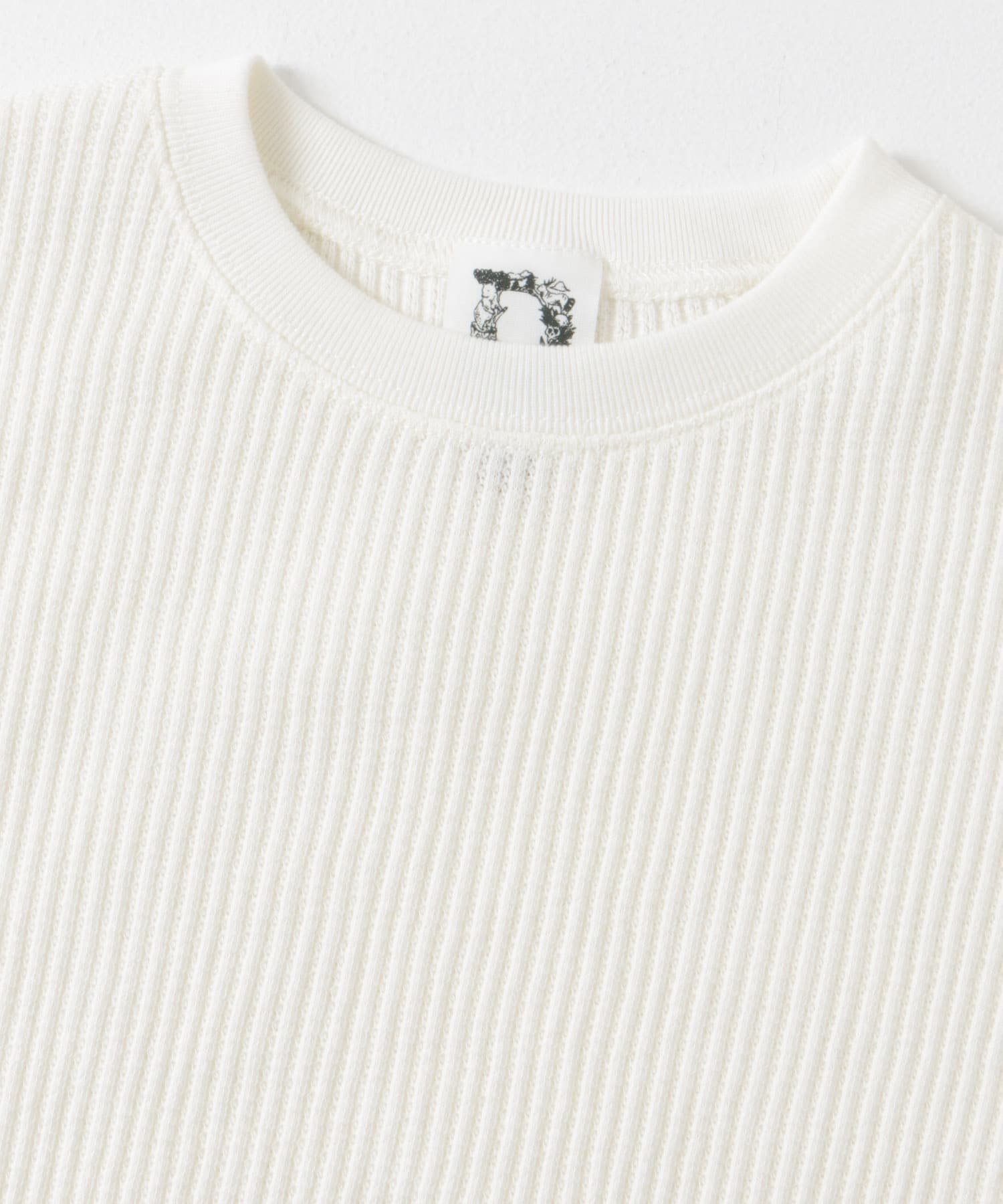 『WEB/一部店舗限定サイズ』変形ワッフルノースリーブプルオーバー(KIDS) IVORY 105