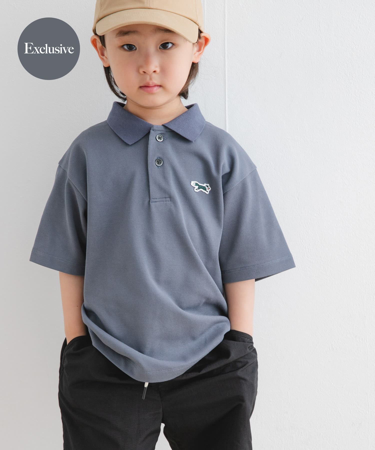 『親子リンク』『別注』PENNEYS×DOORS　THE FOX鹿の子ポロシャツ(KIDS)