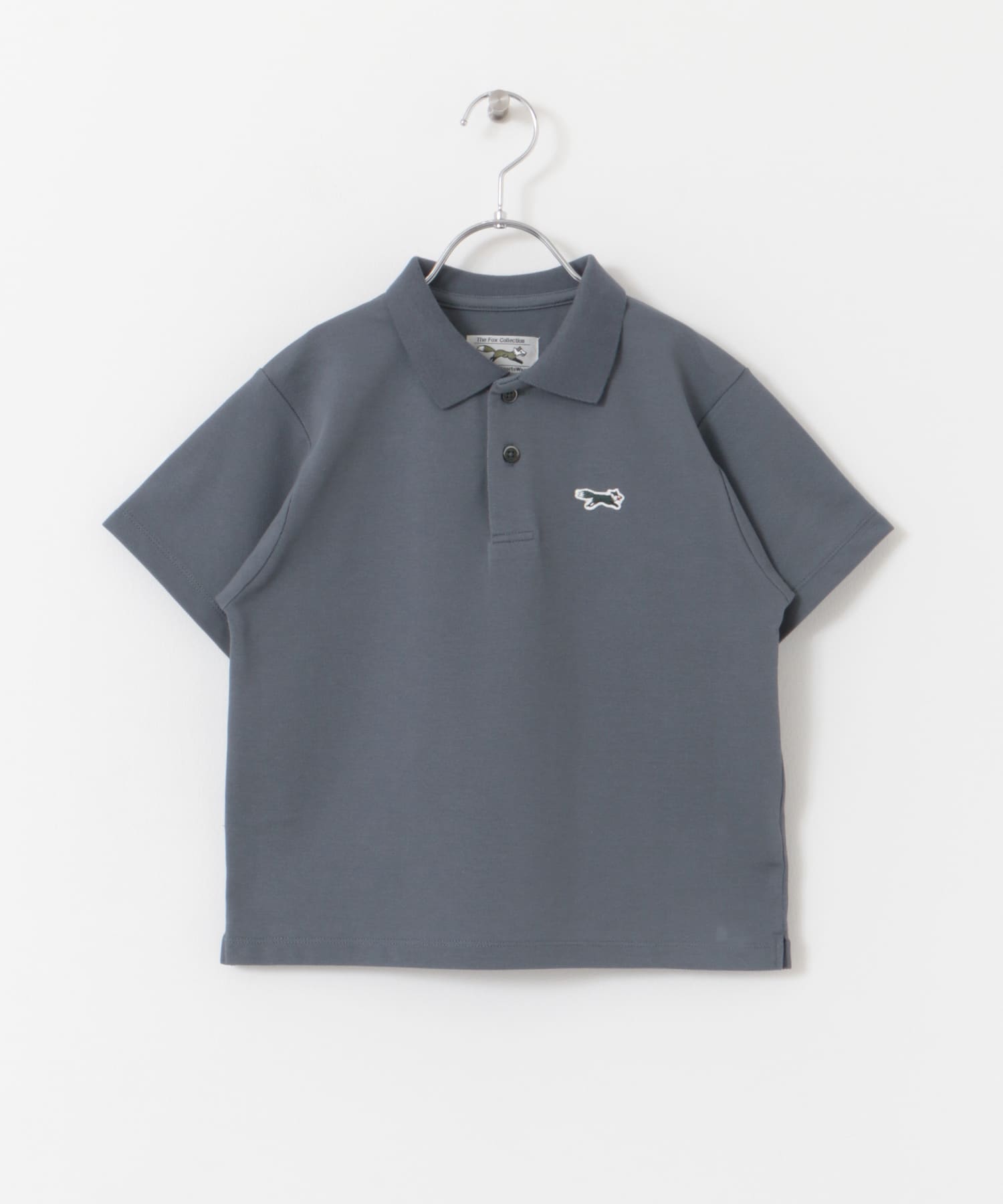 『親子リンク』『別注』PENNEYS×DOORS　THE FOX鹿の子ポロシャツ(KIDS) STEEL BLUE 105