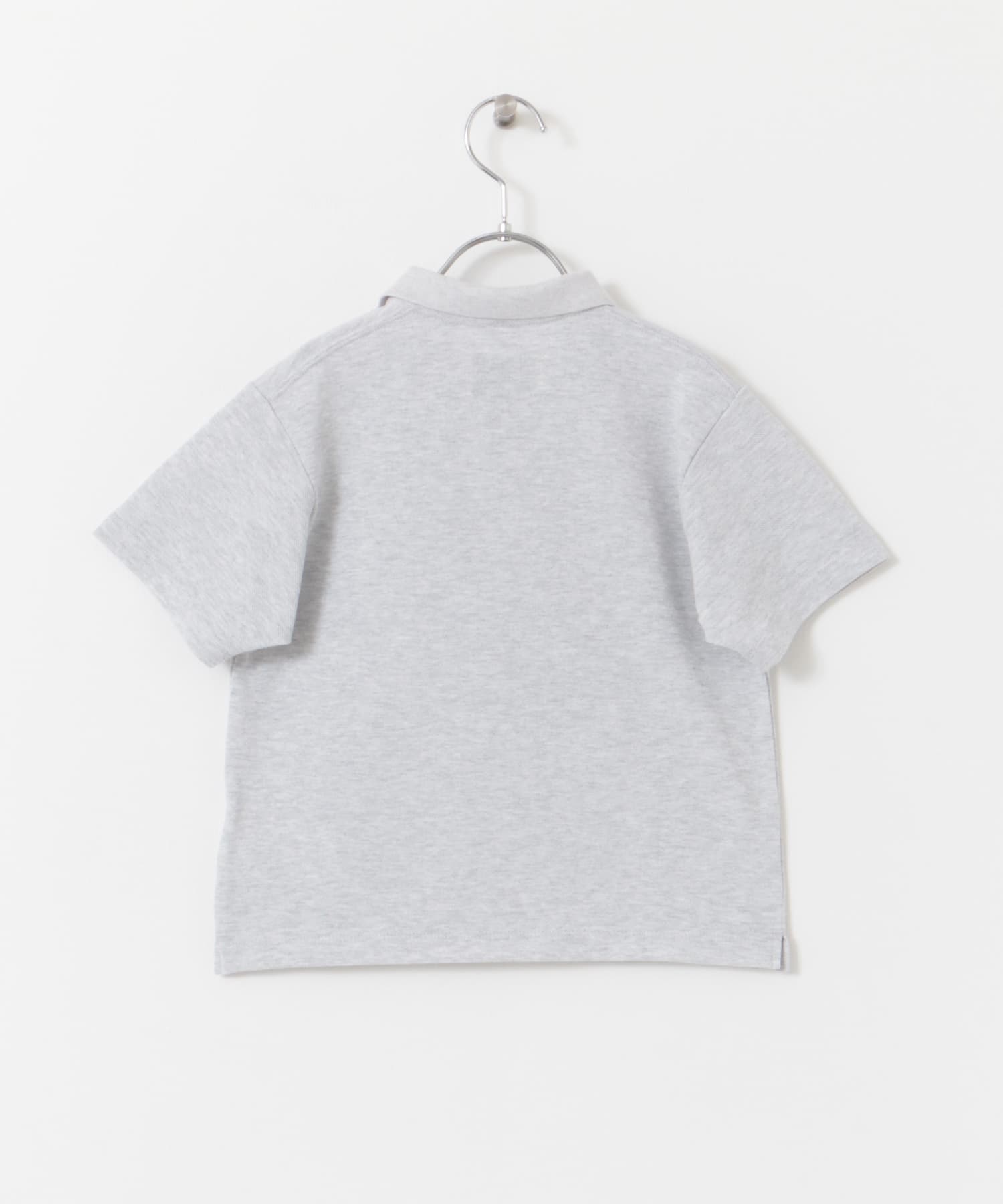 『親子リンク』『別注』PENNEYS×DOORS　THE FOX鹿の子ポロシャツ(KIDS) ASH GRAY 105