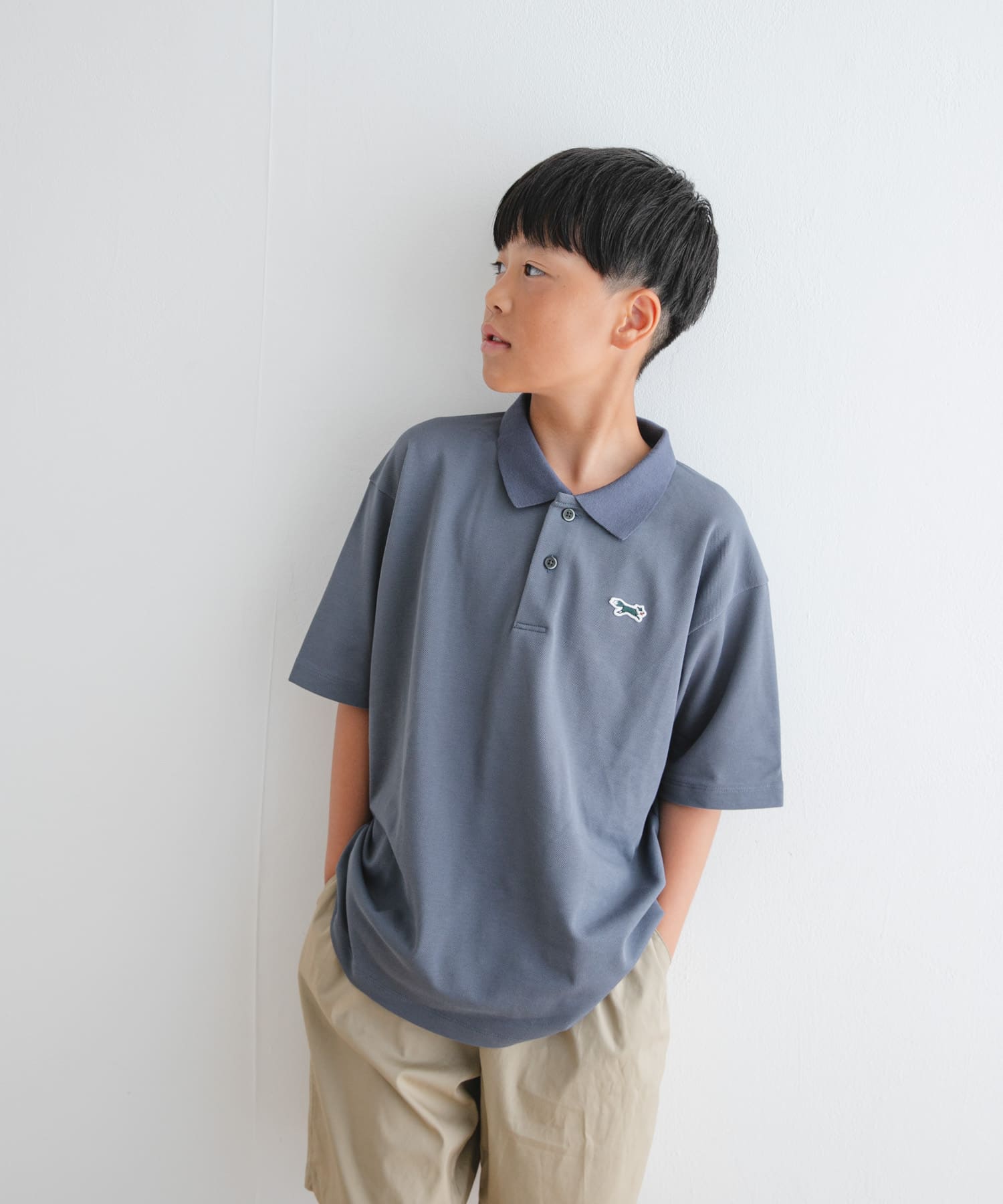 『WEB/一部店舗限定』『別注』PENNEYS×DOORS　THEFOX鹿の子ポロシャツ(KIDS)