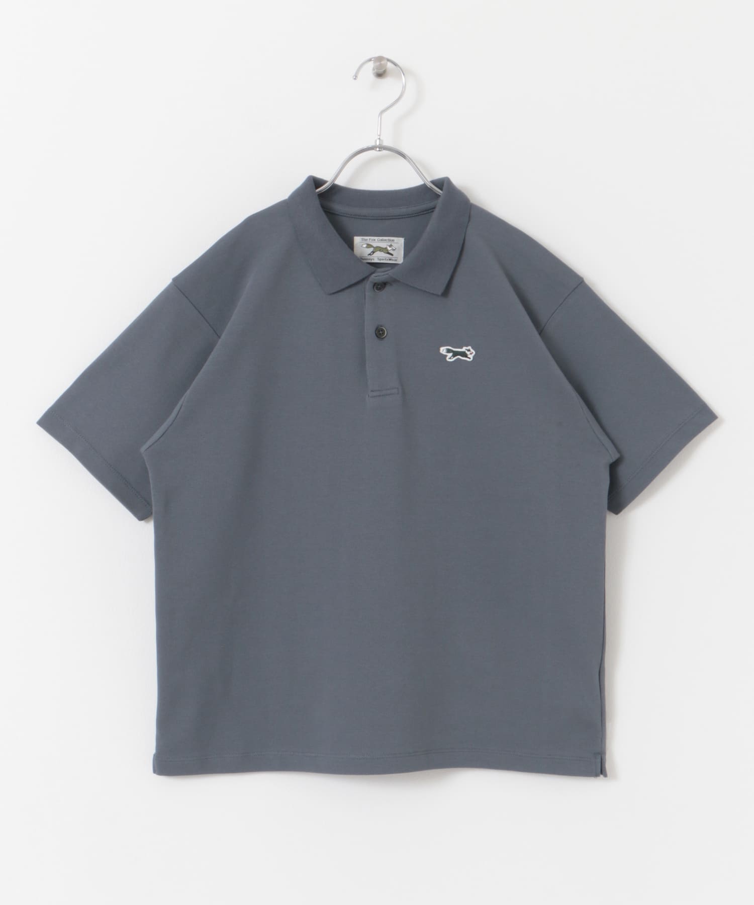『WEB/一部店舗限定』『別注』PENNEYS×DOORS　THEFOX鹿の子ポロシャツ(KIDS) STEEL BLUE 150