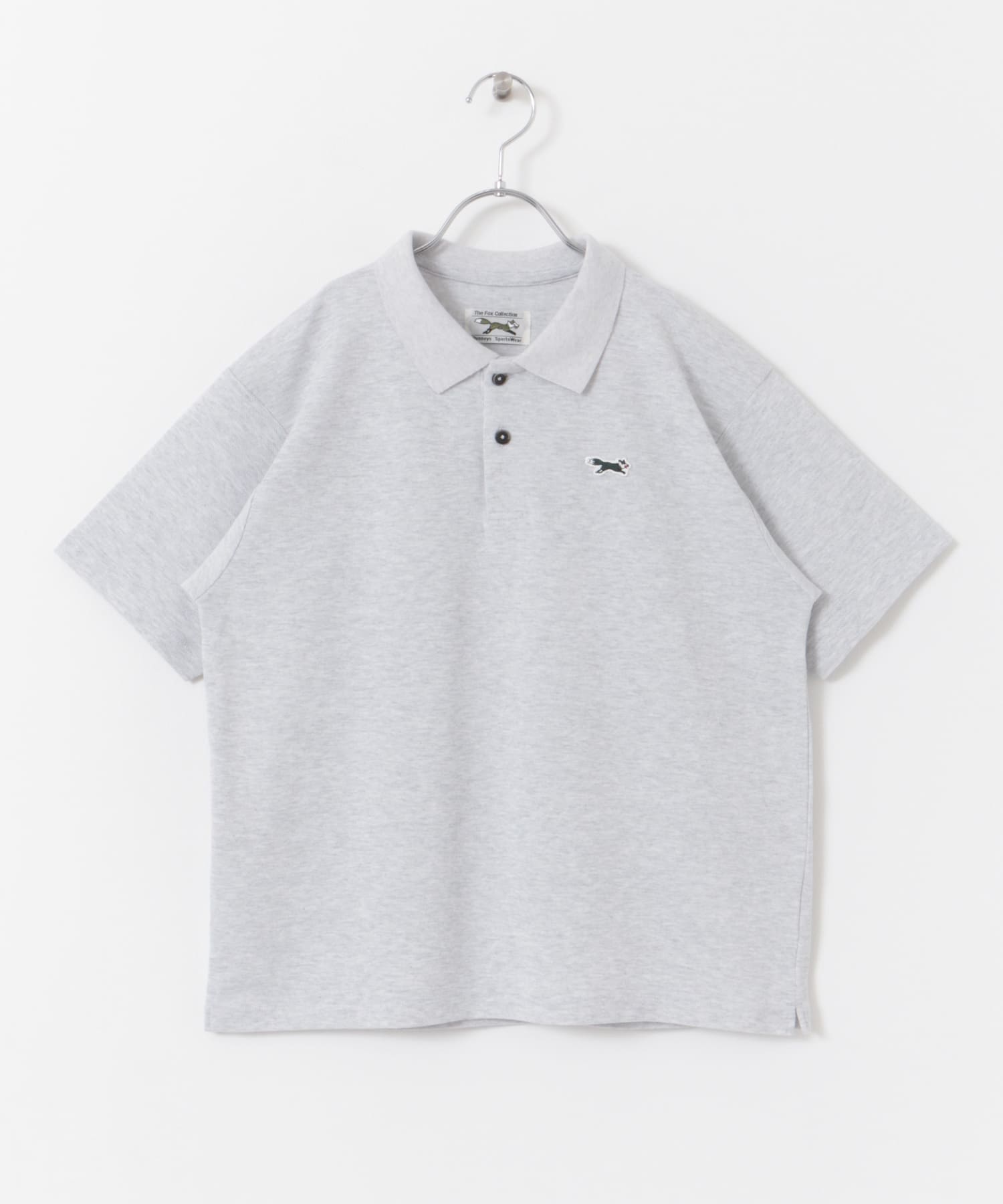 『WEB/一部店舗限定』『別注』PENNEYS×DOORS　THEFOX鹿の子ポロシャツ(KIDS) ASH GRAY 150