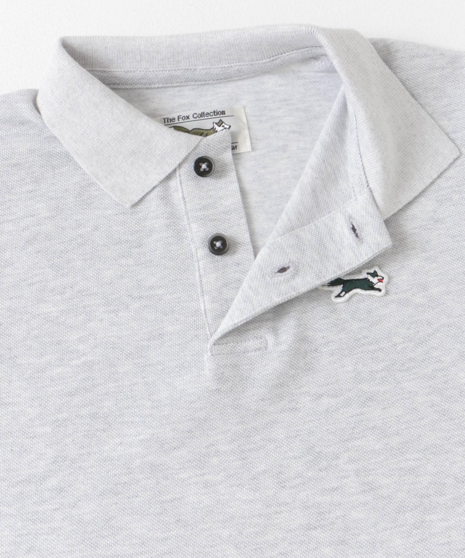 『WEB/一部店舗限定』『別注』PENNEYS×DOORS　THEFOX鹿の子ポロシャツ(KIDS) ASH GRAY 150