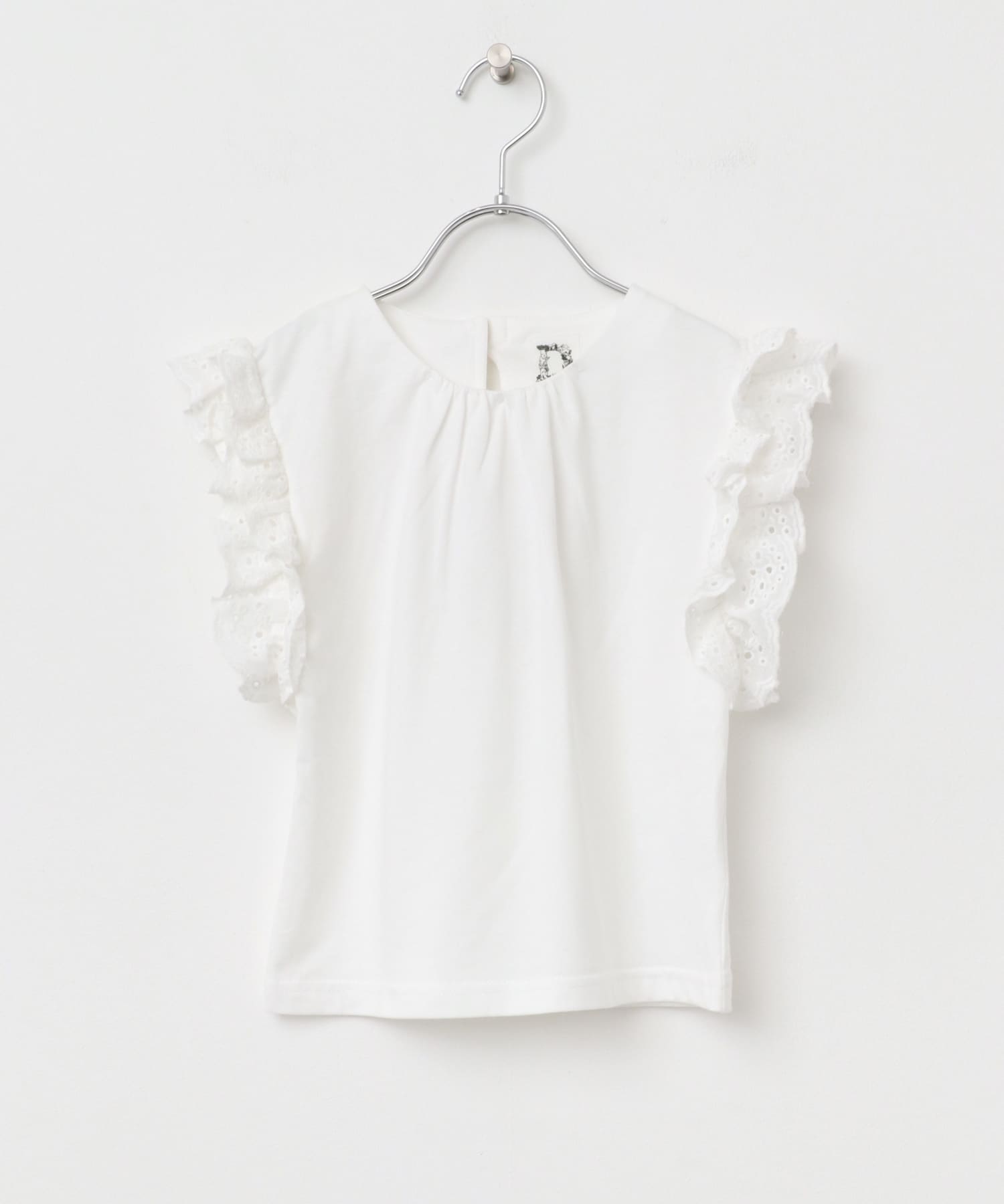 袖レースフレンチスリーブカットソー(KIDS) OFF 105