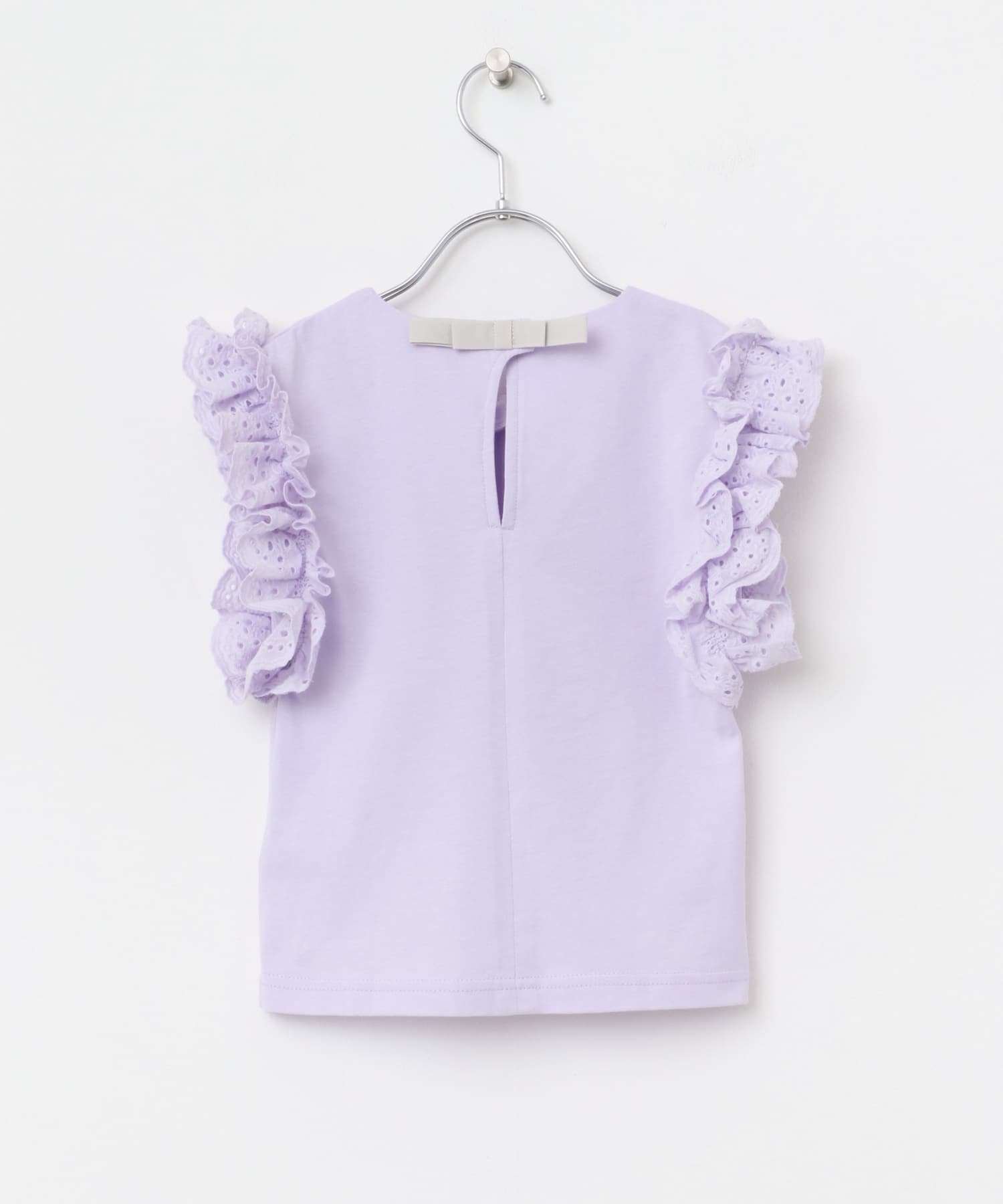 袖レースフレンチスリーブカットソー(KIDS) PURPLE 105