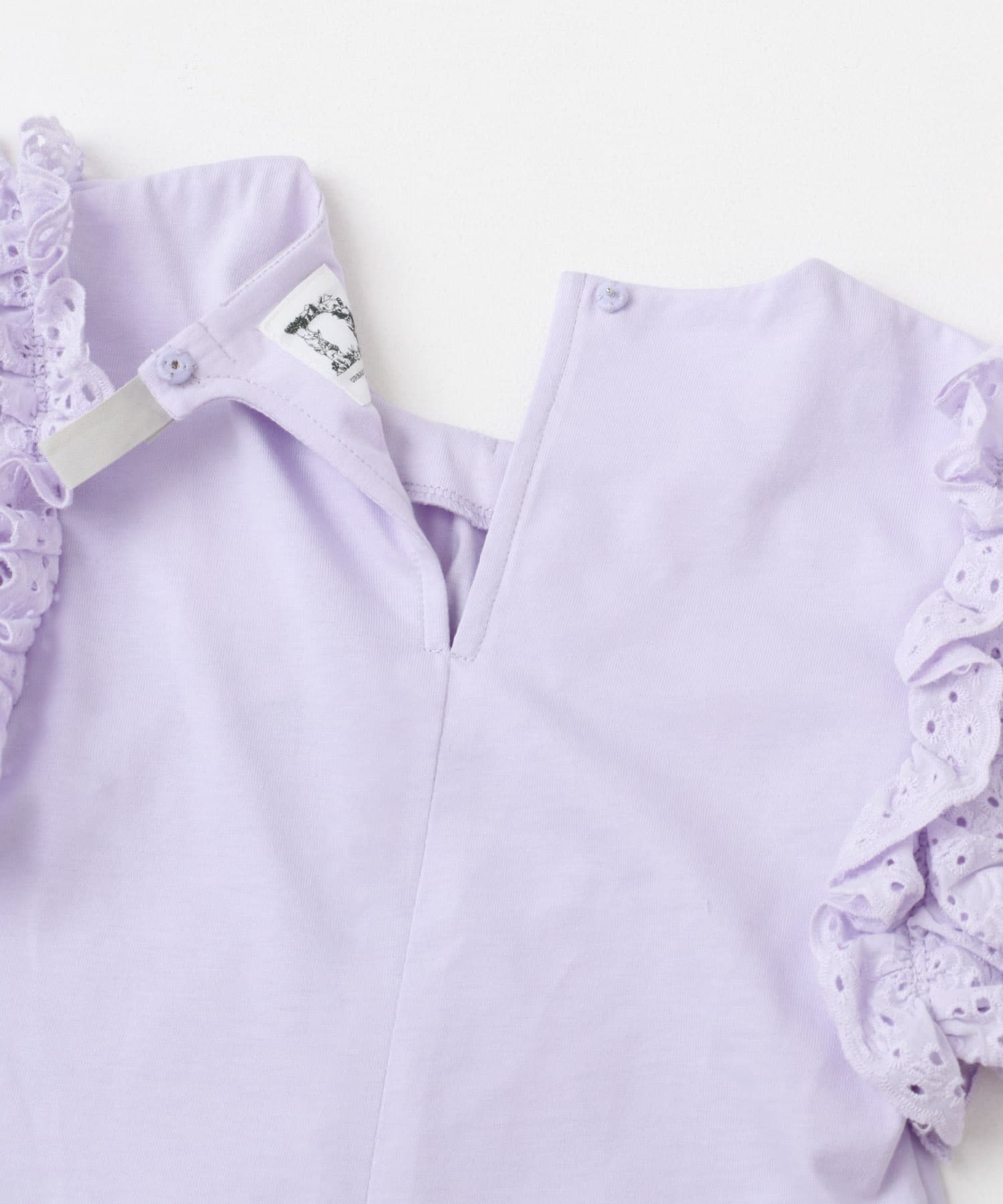 袖レースフレンチスリーブカットソー(KIDS) PURPLE 105